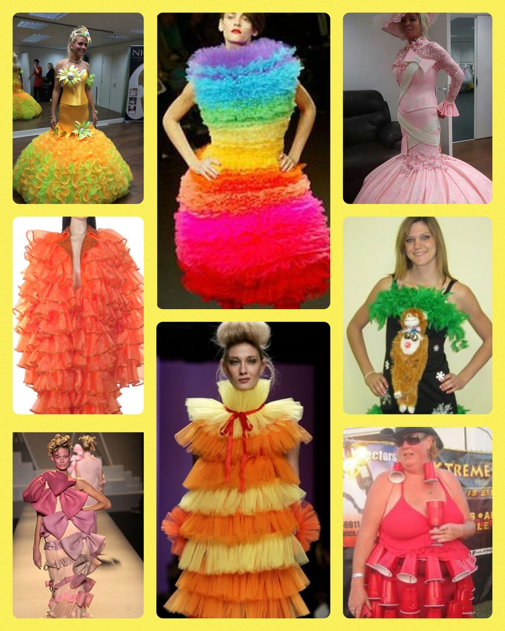 ugliest homecoming dress Ugly party in downtown Olympia *cleo heels*
