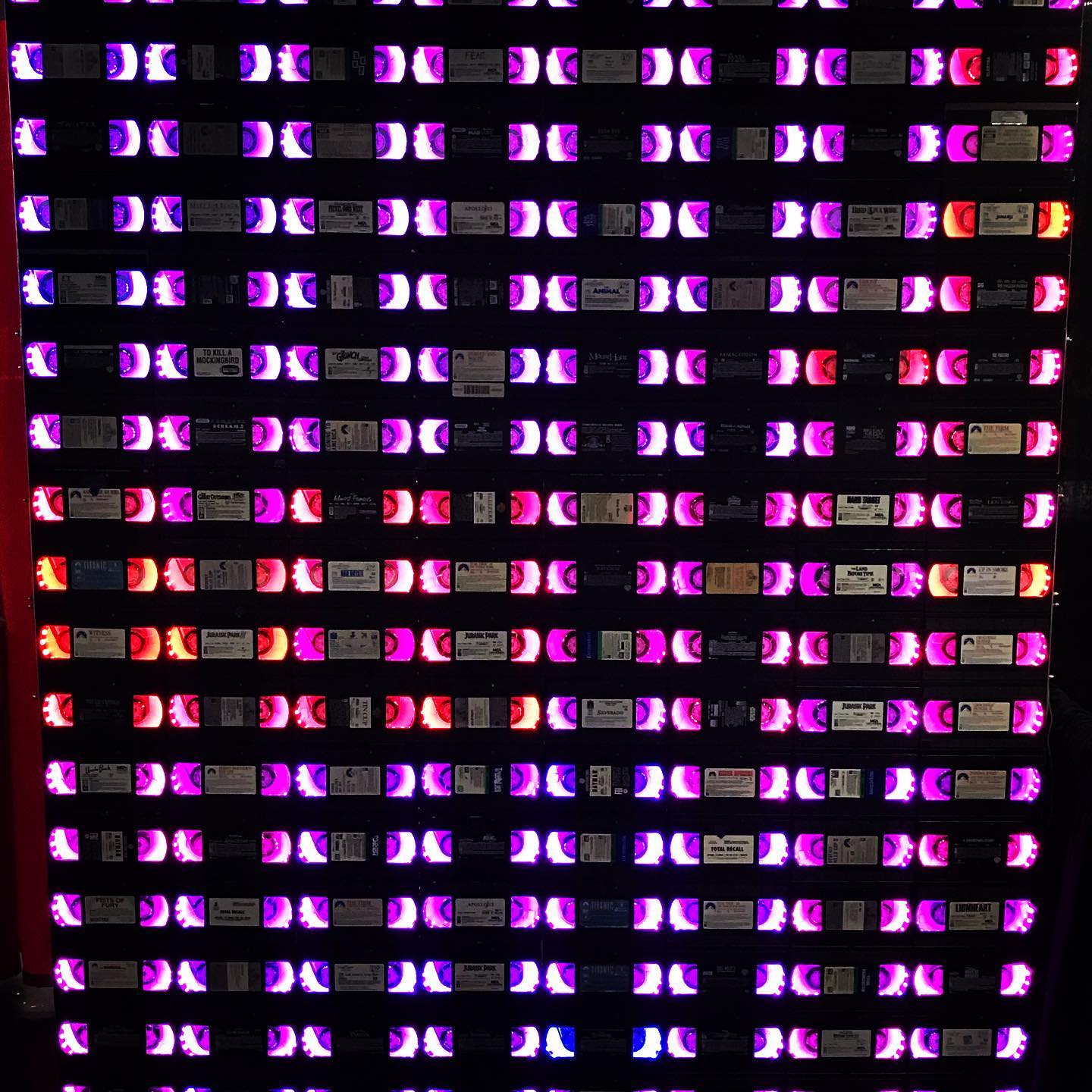 Voltage VHS - Our motion sensored VHS wall is up. If you...