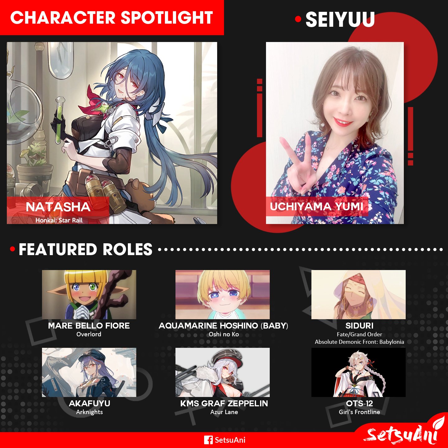Takamori Natsumi will be voicing Songque, Jovial Deception