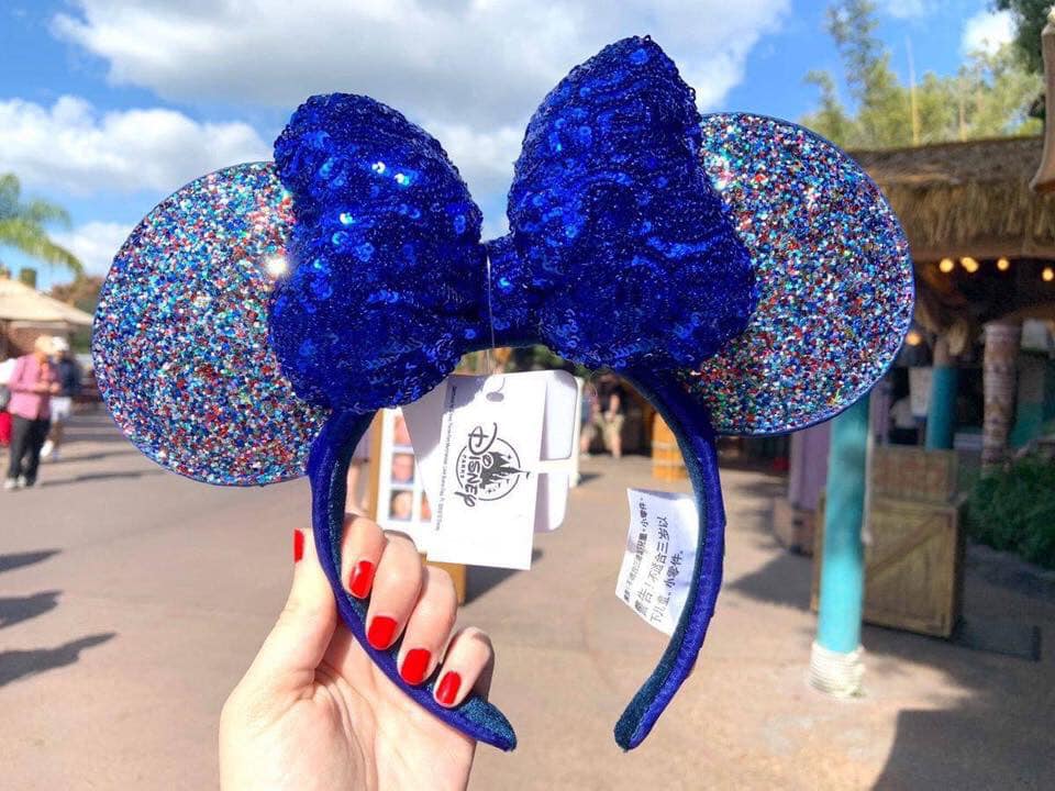 NEW: Minnie Mouse Popcorn Ears Headband For Adults.