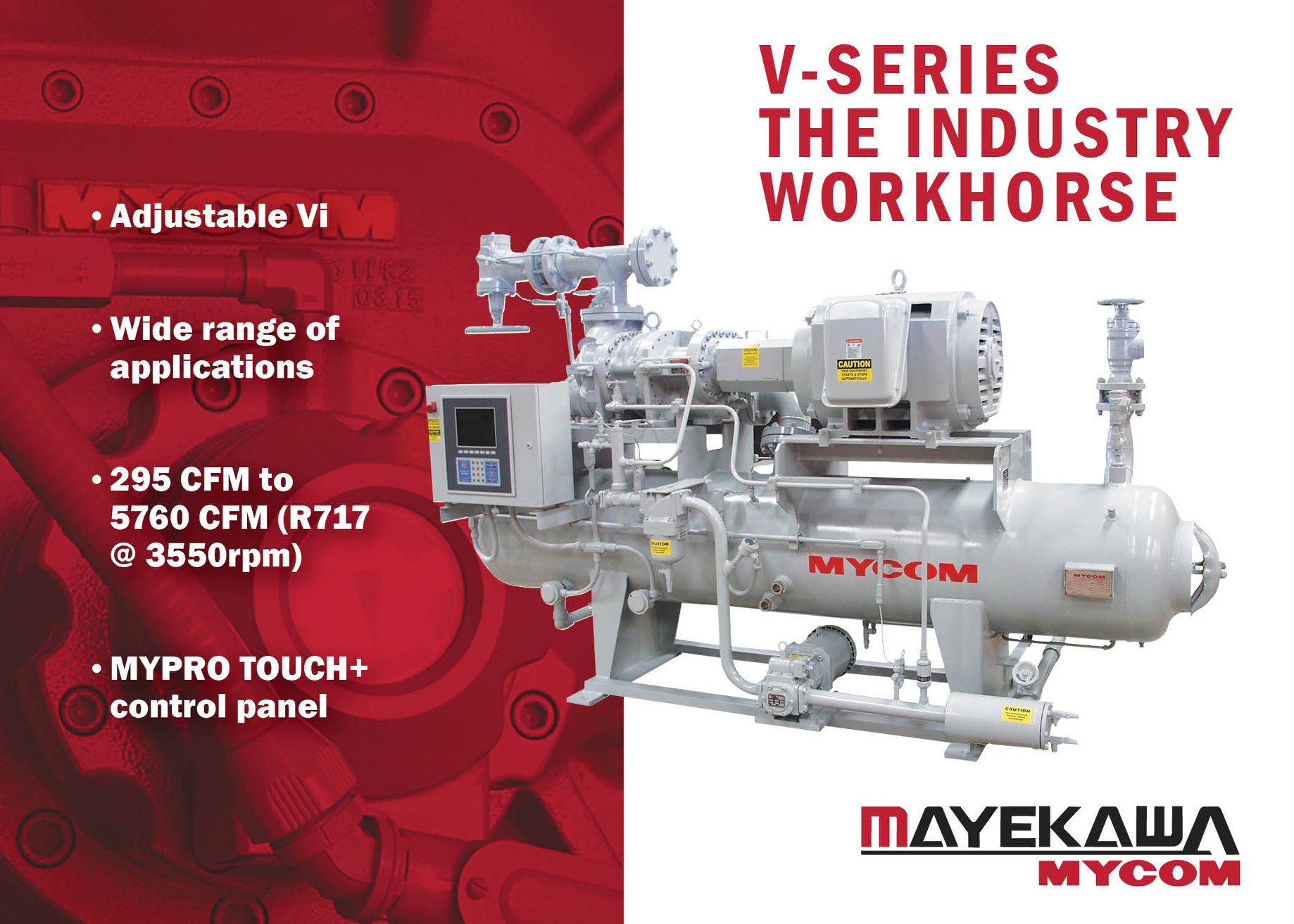 Mayekawa USA - The MYCOM V-series Screw Compressor Package... | Facebook