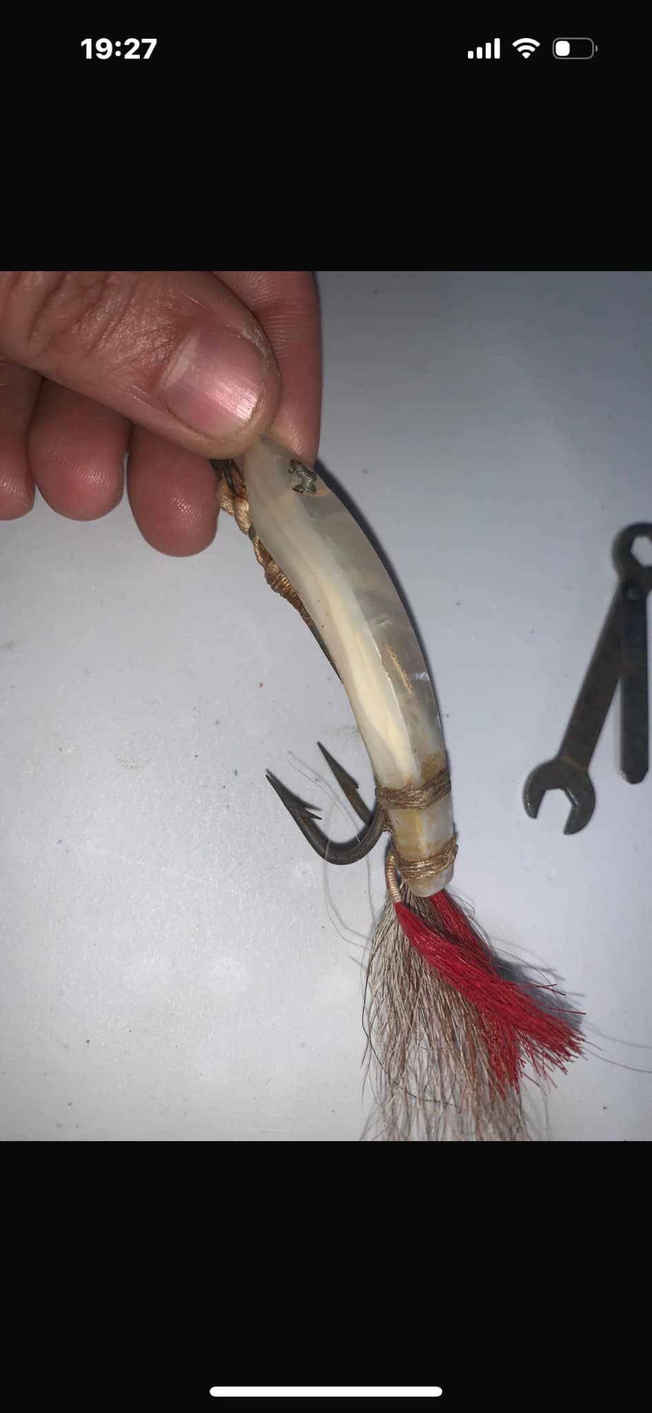antique mother of pearl fishing lures Vintage Lemax Swiss Made Minnow Lure For Sale VINTAGE WORTH "DEMON" ABALONE /