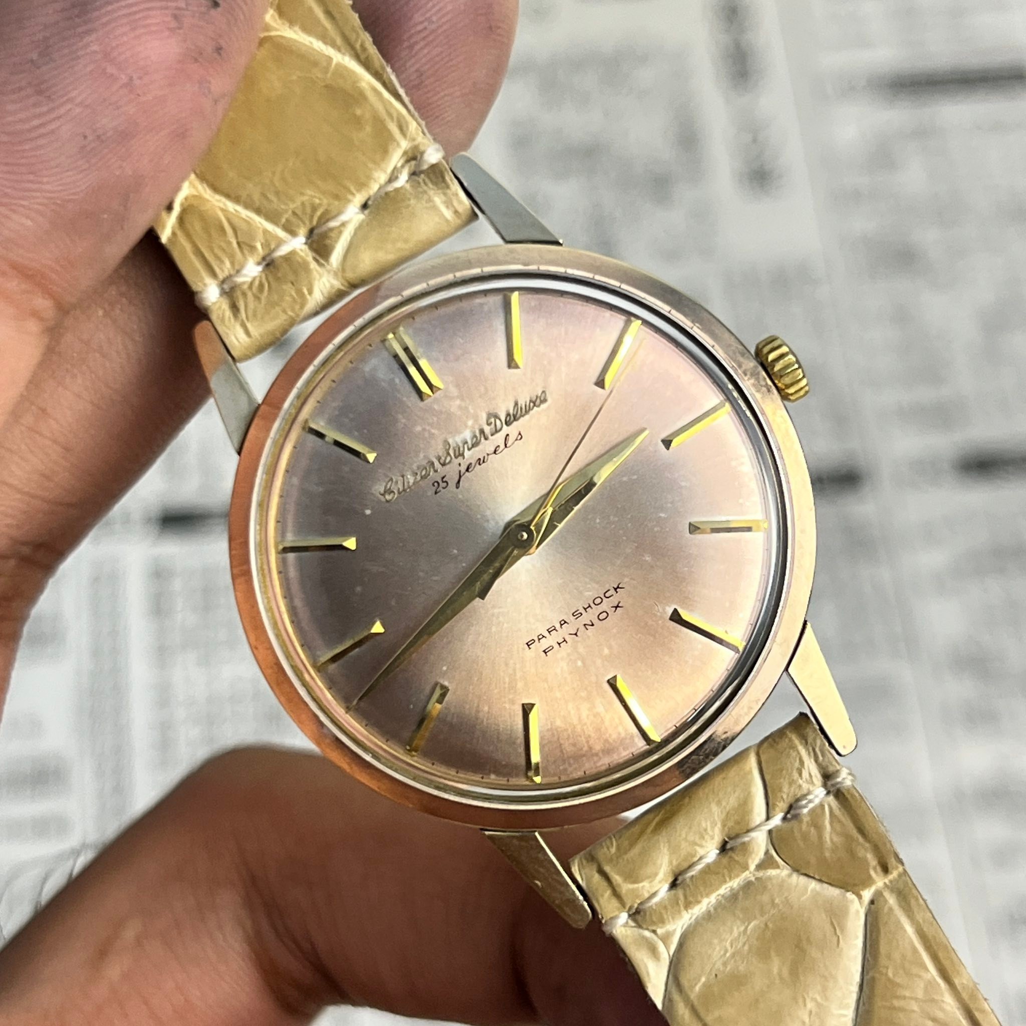 Vintage Citizen Super Deluxe Sunburst Dial ? 14k/80microns 