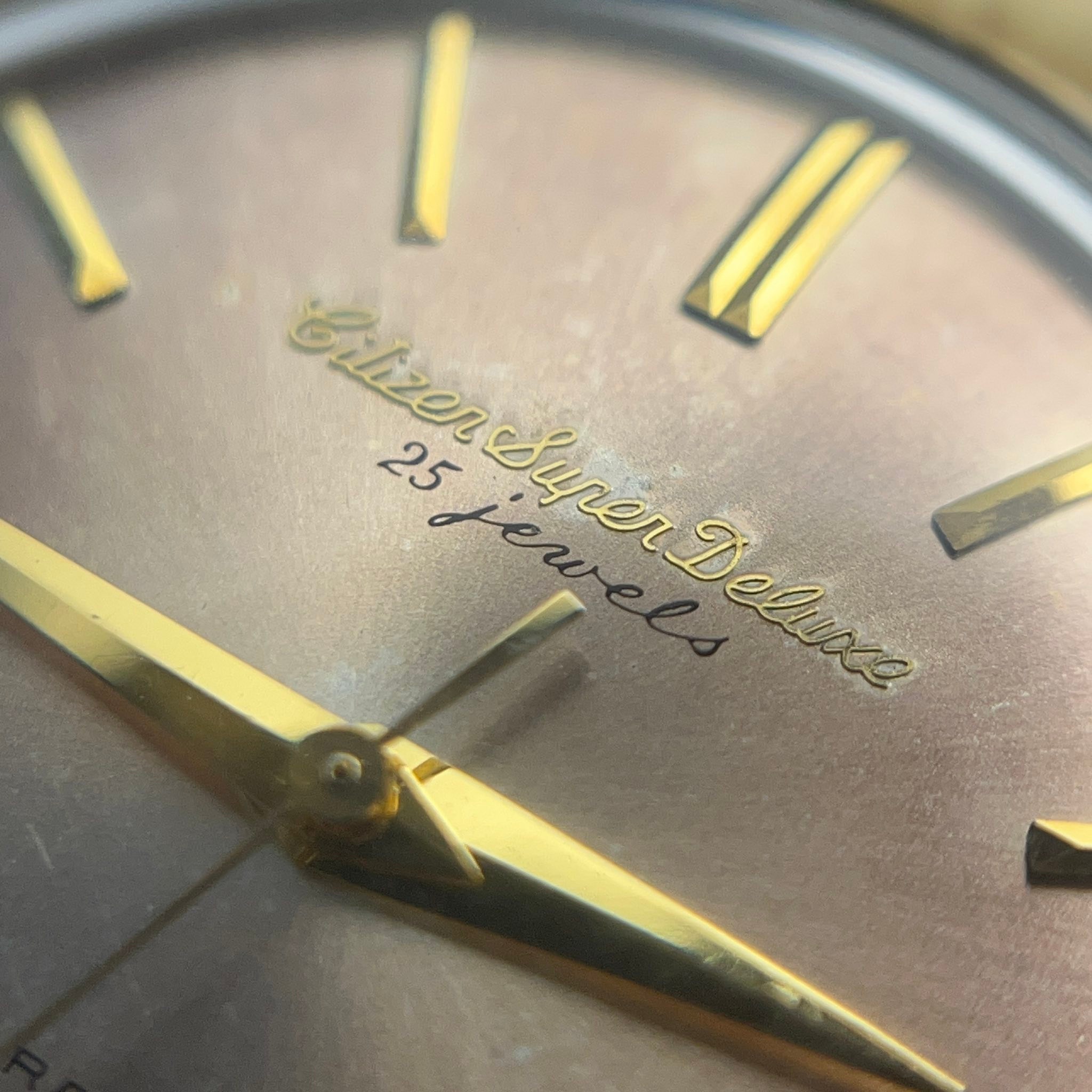 Vintage Citizen Super Deluxe Sunburst Dial ? 14k/80microns 