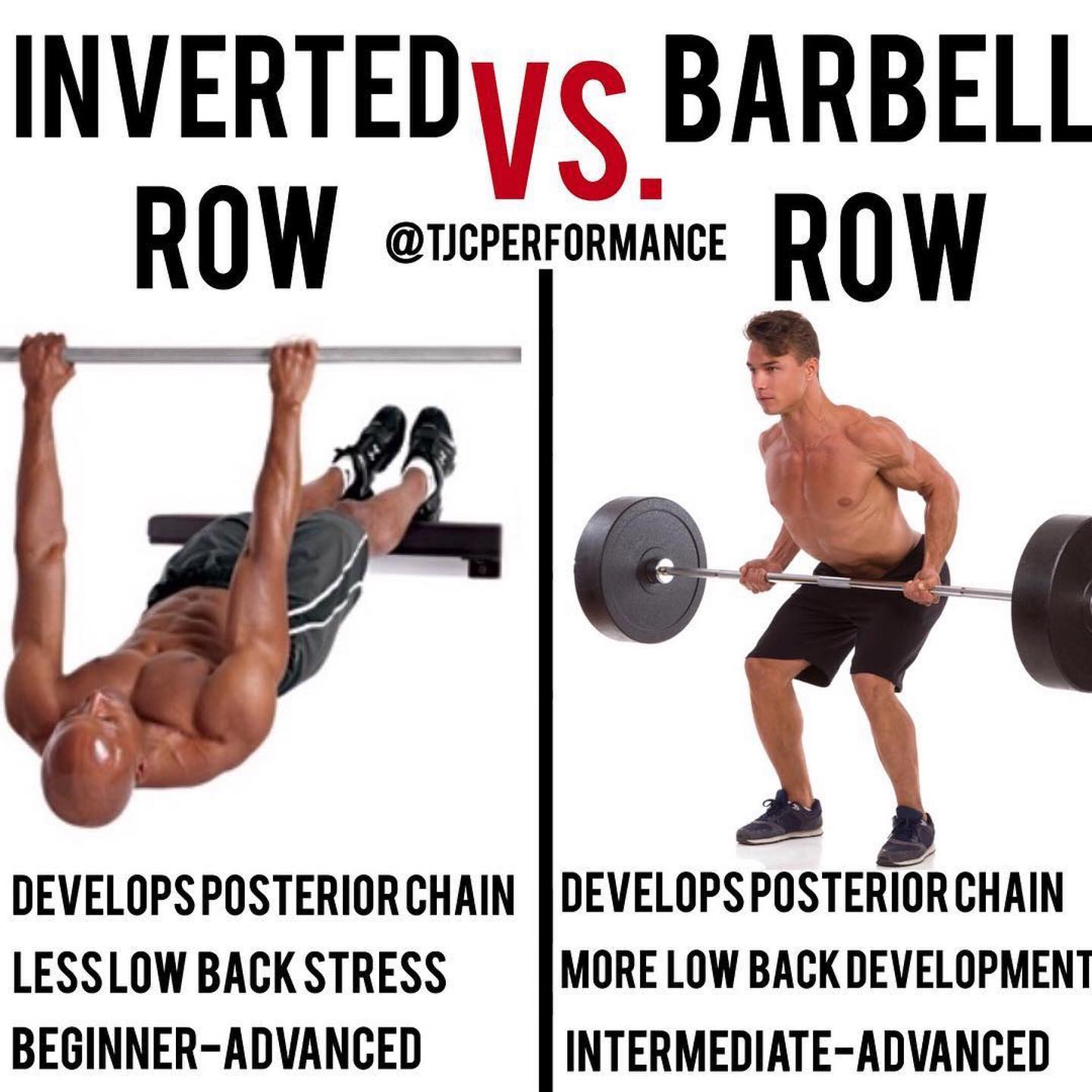 🔑 Inverted Rows Vs. Bent-Over... - TJC Performance LLC
