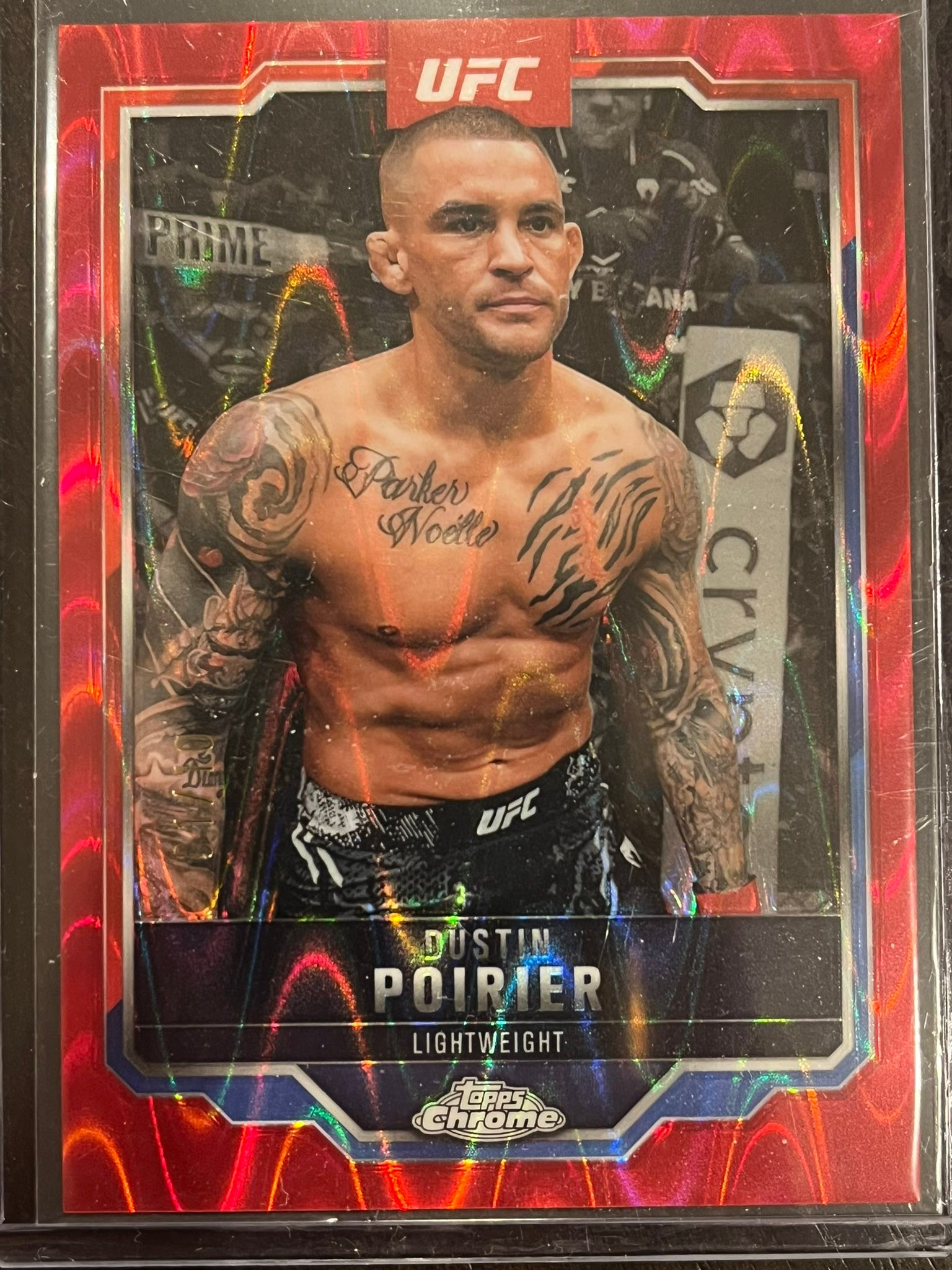 Ripping Topps Chrome UFC with Dustin Poirier hits