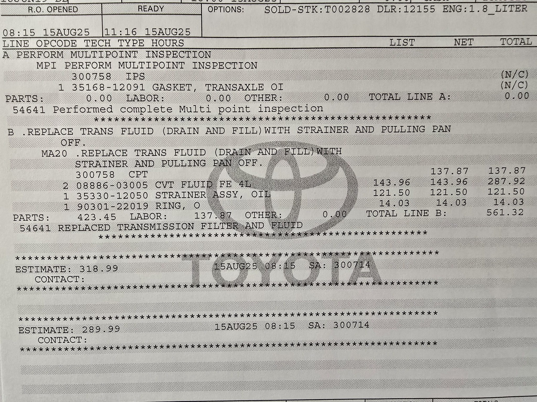 Front Right CV Axle For 2019-2025 Toyota Corolla CVT – Direct Fit, 1.8L/2.0L