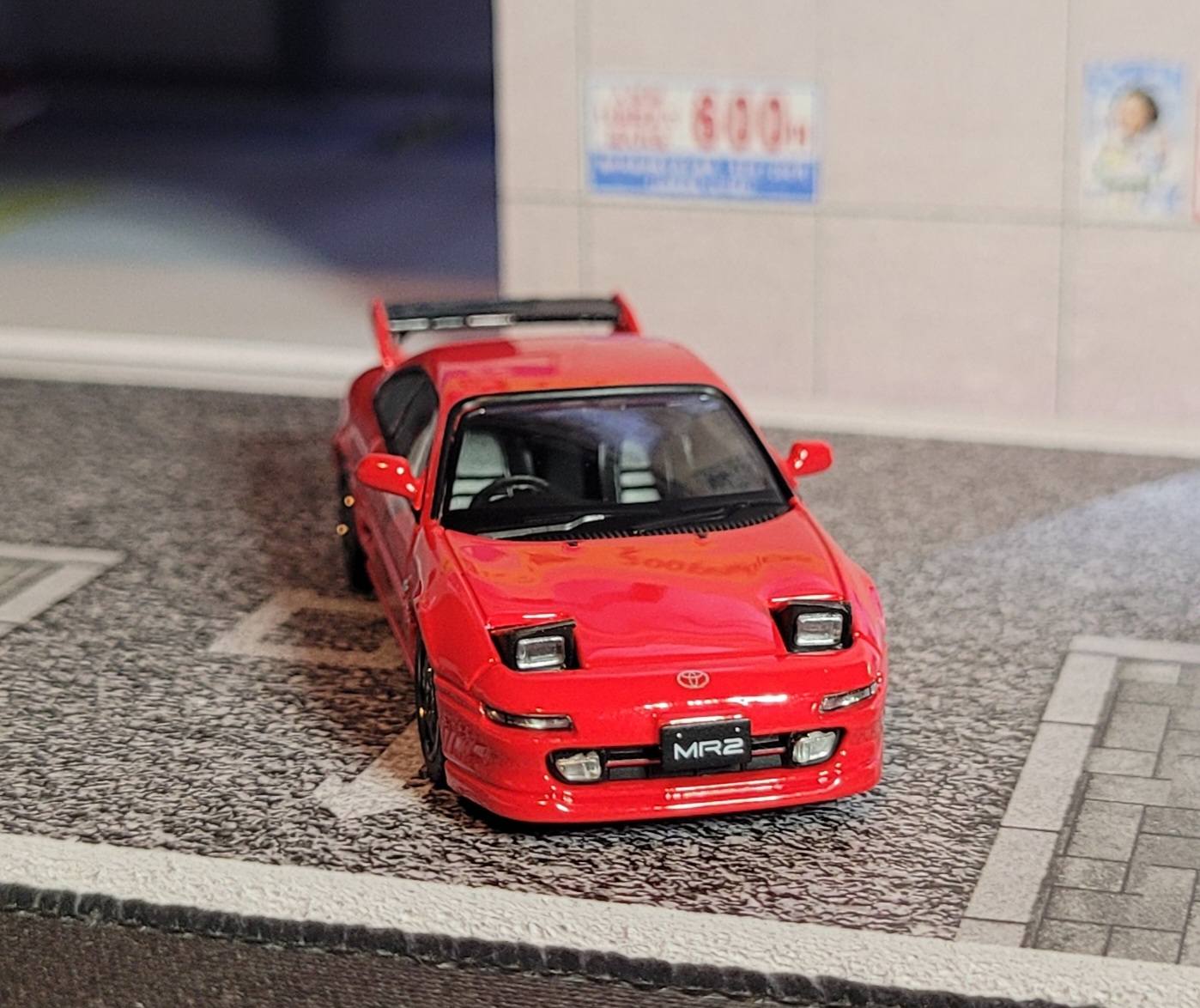 Voiture Miniature INNO 1:64 Toyota MR2 (SW20) - Alliage, Couleur Rouge, Boîte Neuve