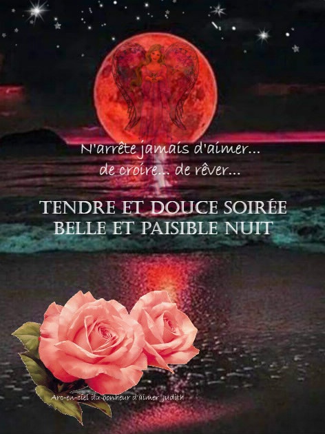 Arc En Ciel Du Bonheur D Aimer Bonsoir Mes Amis Tres Belle Et Tendre Soiree Suivie D Une Douce Nuit Etoilee Peuplee De Reves Magiques A Vous Tous Amitie 3 A Demain Facebook