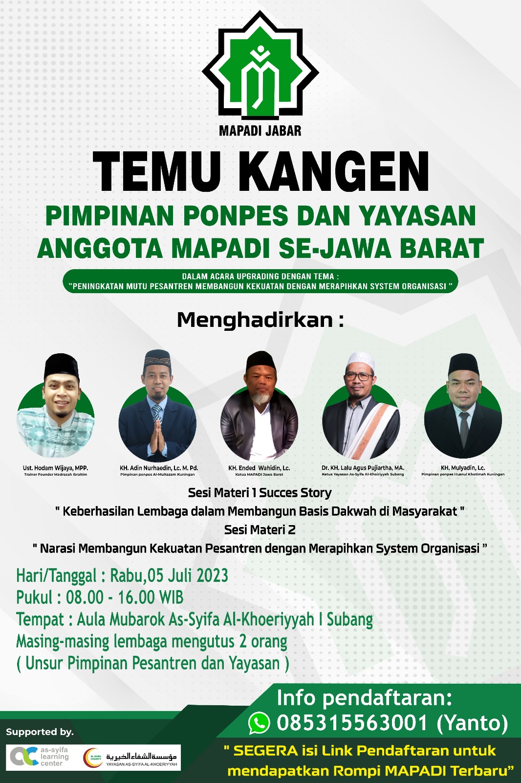 TEMU KANGEN PIMPINAN PONPES DAN YAYASAN... - Mapadi Jawabarat