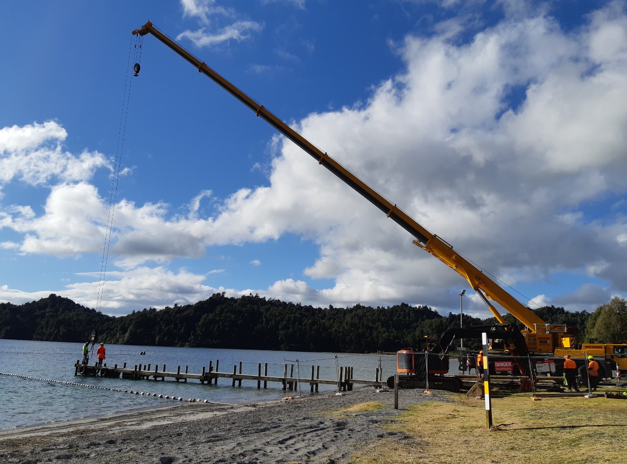 The Matahi Spit jetty had lifted... - Rotorua Lakes Council