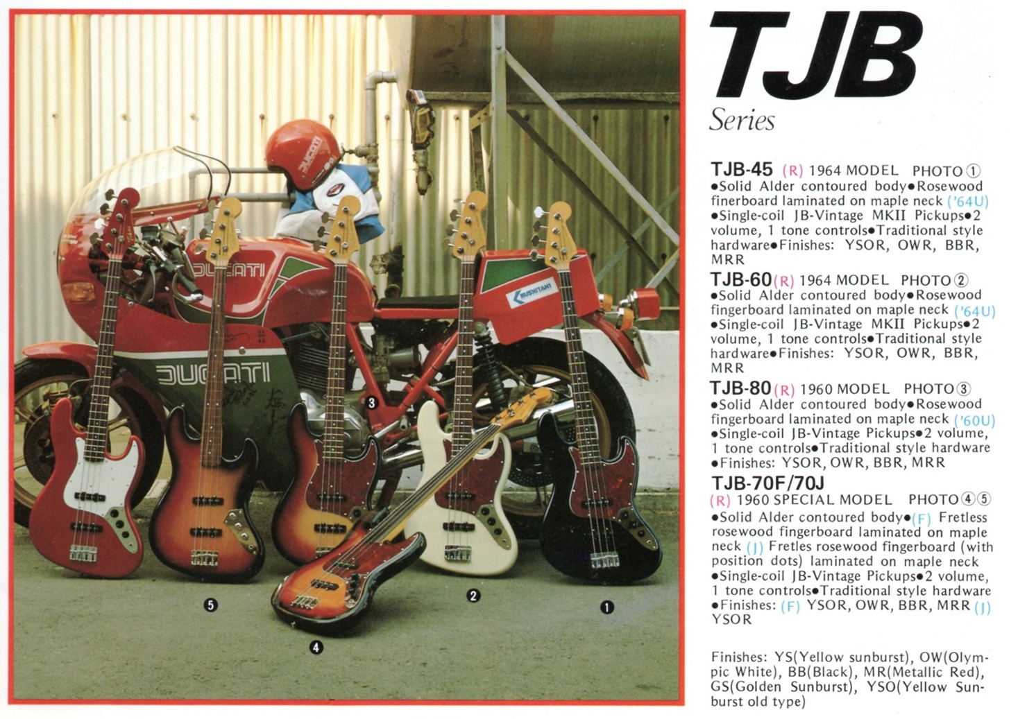 Tokai mid 80's brochure. ΤΟΚΑΙ AI ElectricGuitars Electric Guitars
