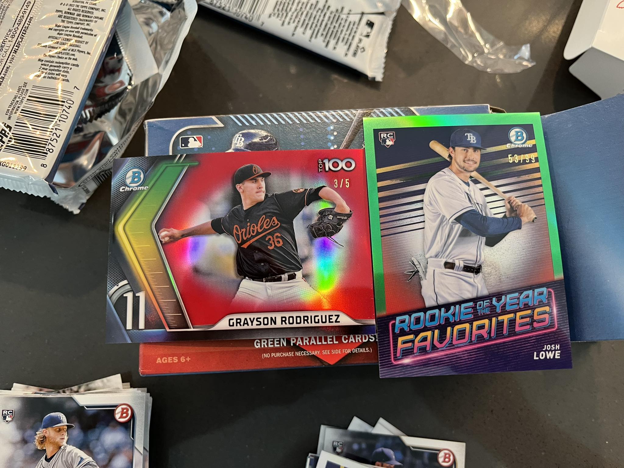 Freshly pulled from Bowman 2026 blaster box