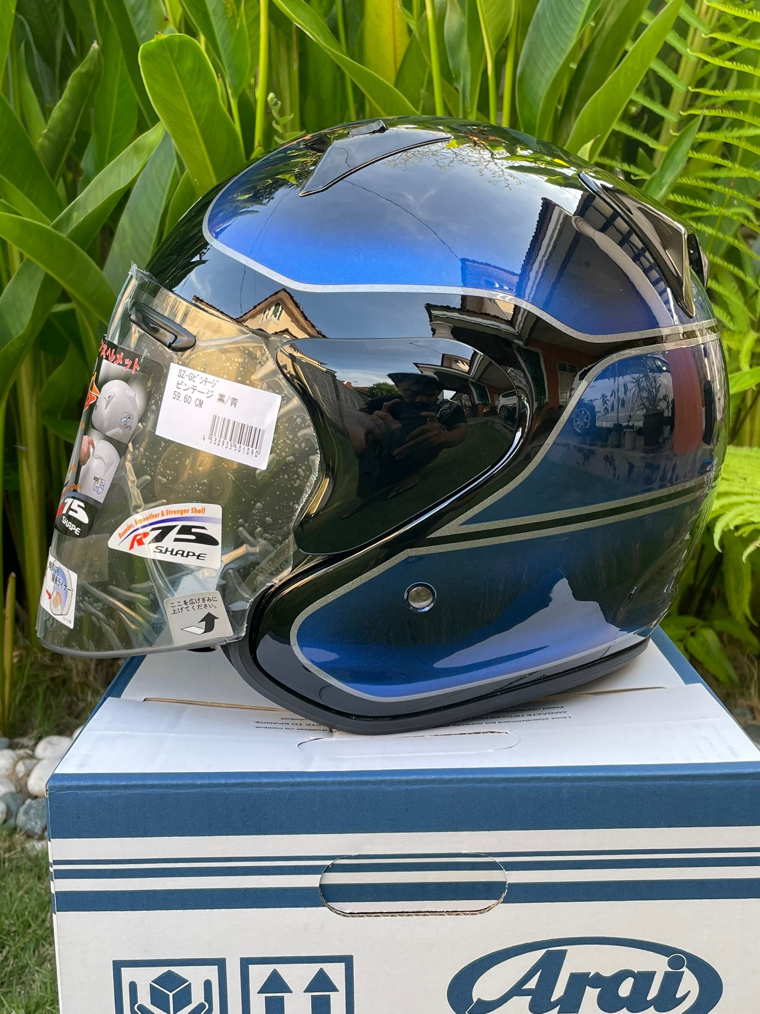 Arai SZG vintage tanio blue helmet for sale