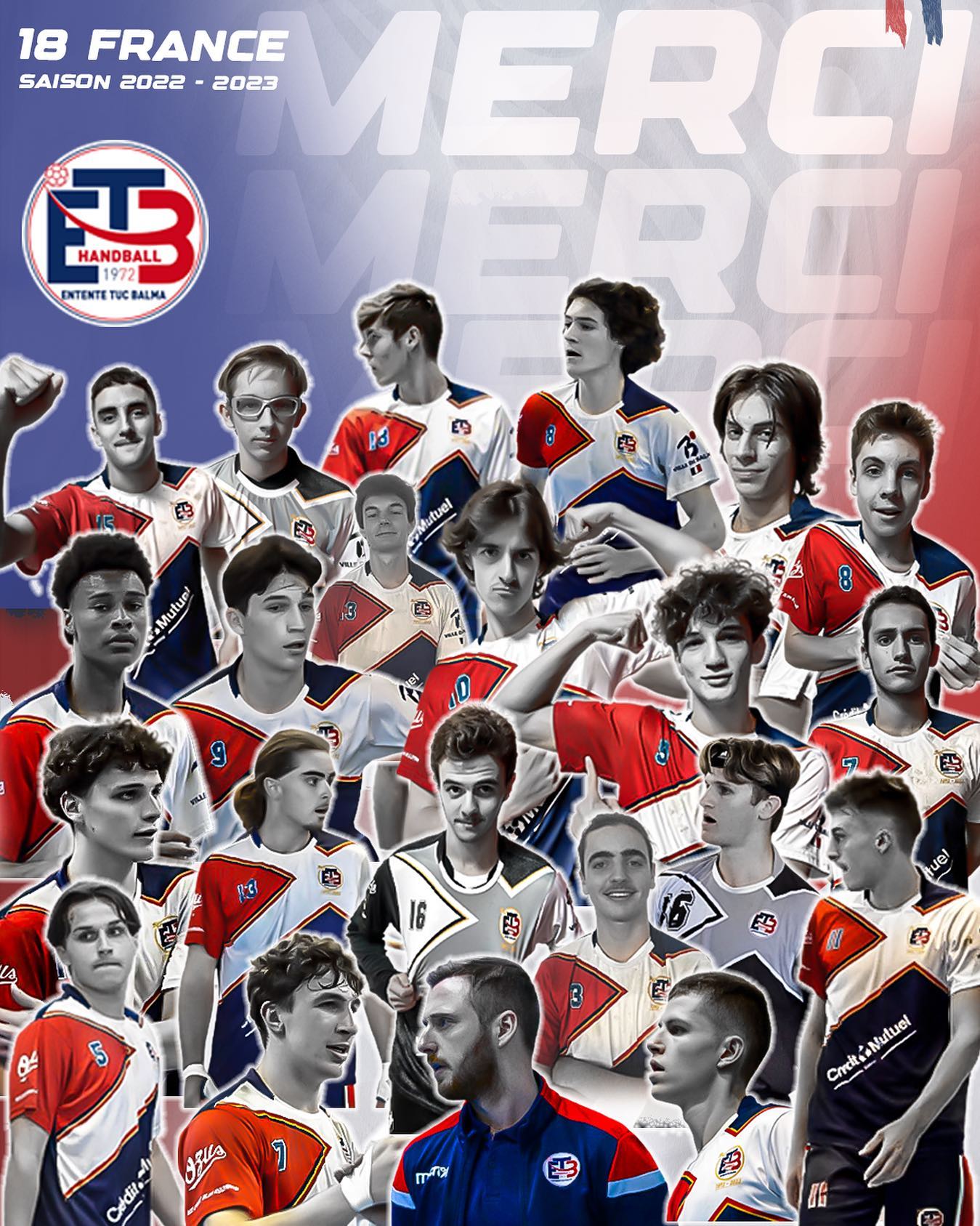 Merci les 18 France ! ️💙... - Entente TUC Balma Handball | Facebook