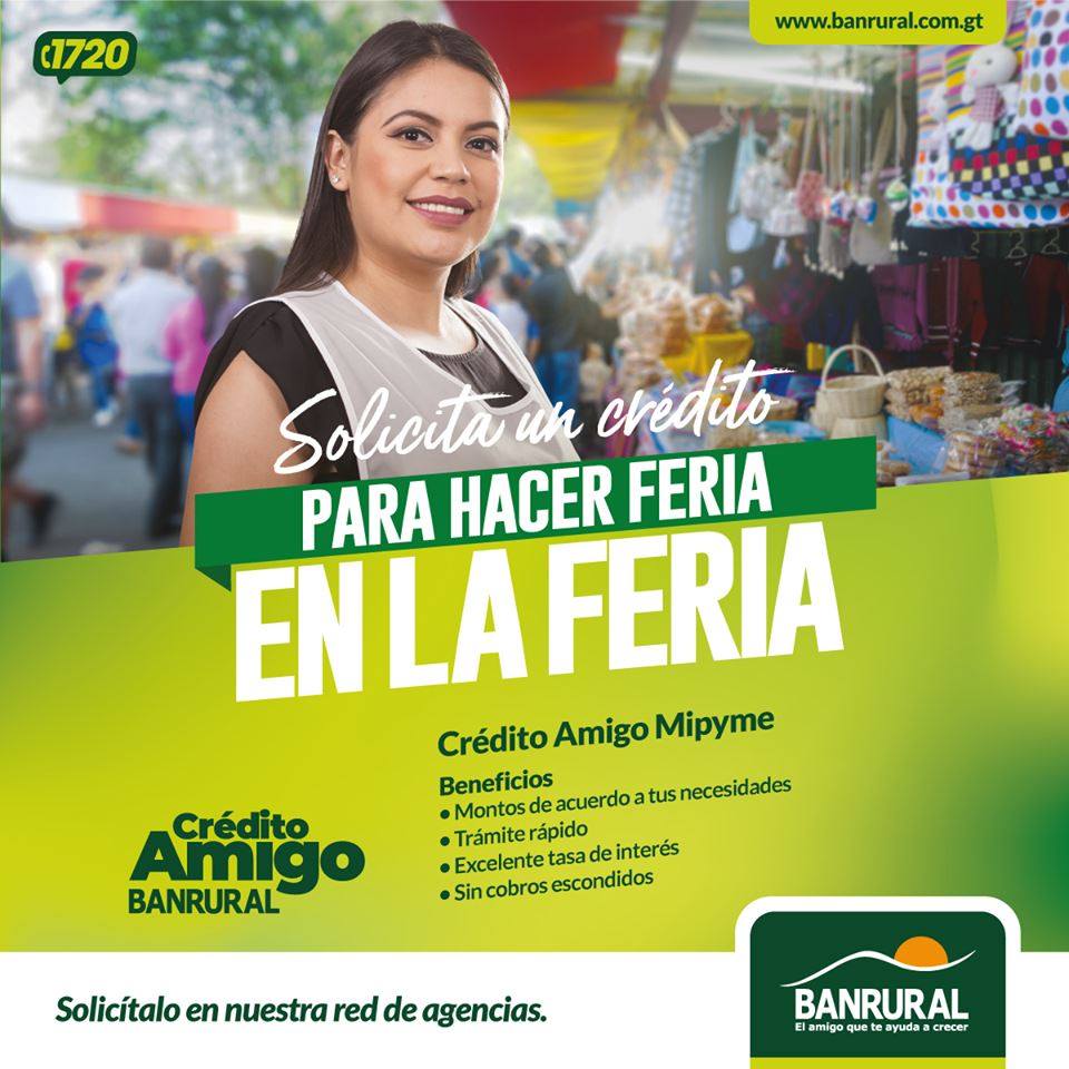 ¡El crédito ideal para cubrir tus... Banrural Guatemala