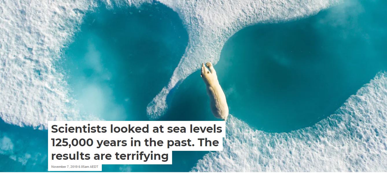 Science - Sea levels rose 10 meters above present levels during Earth’s ...