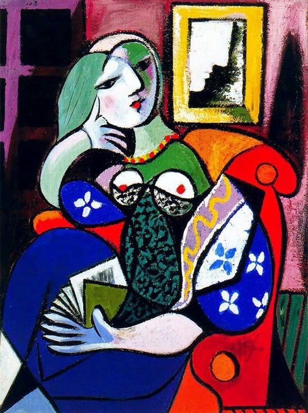 Picasso【Femme au livre】 Femme au livre