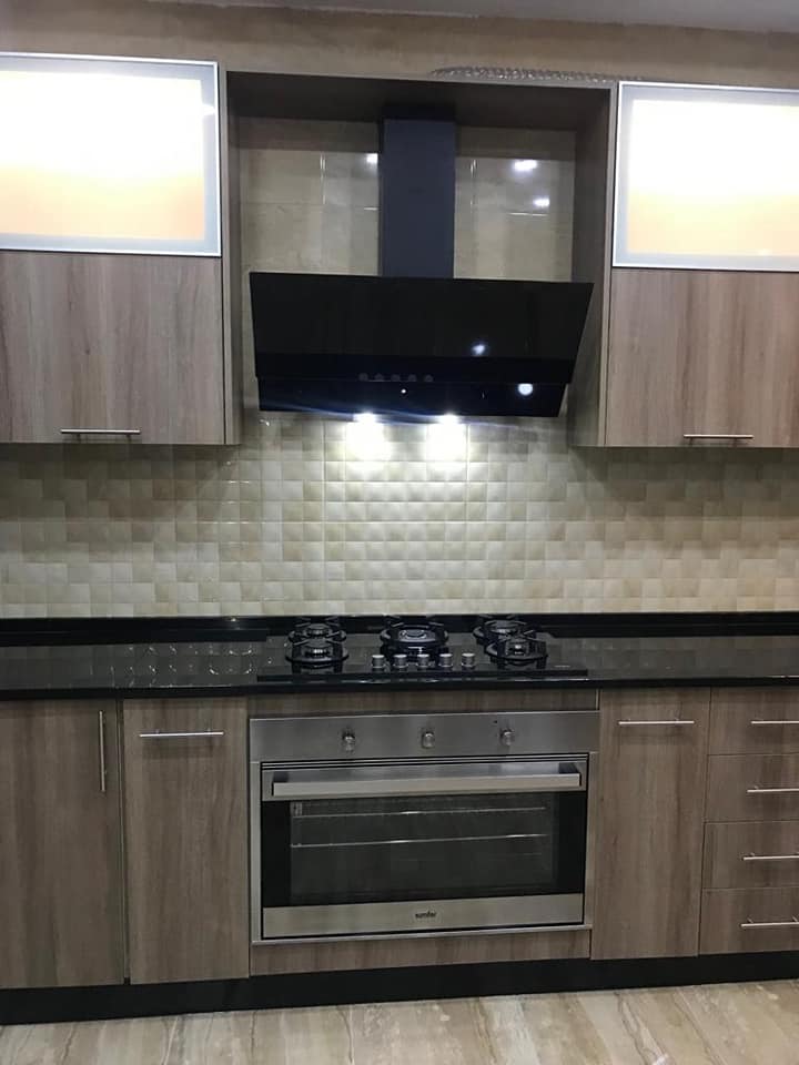 مطابخ Pvc رمادي