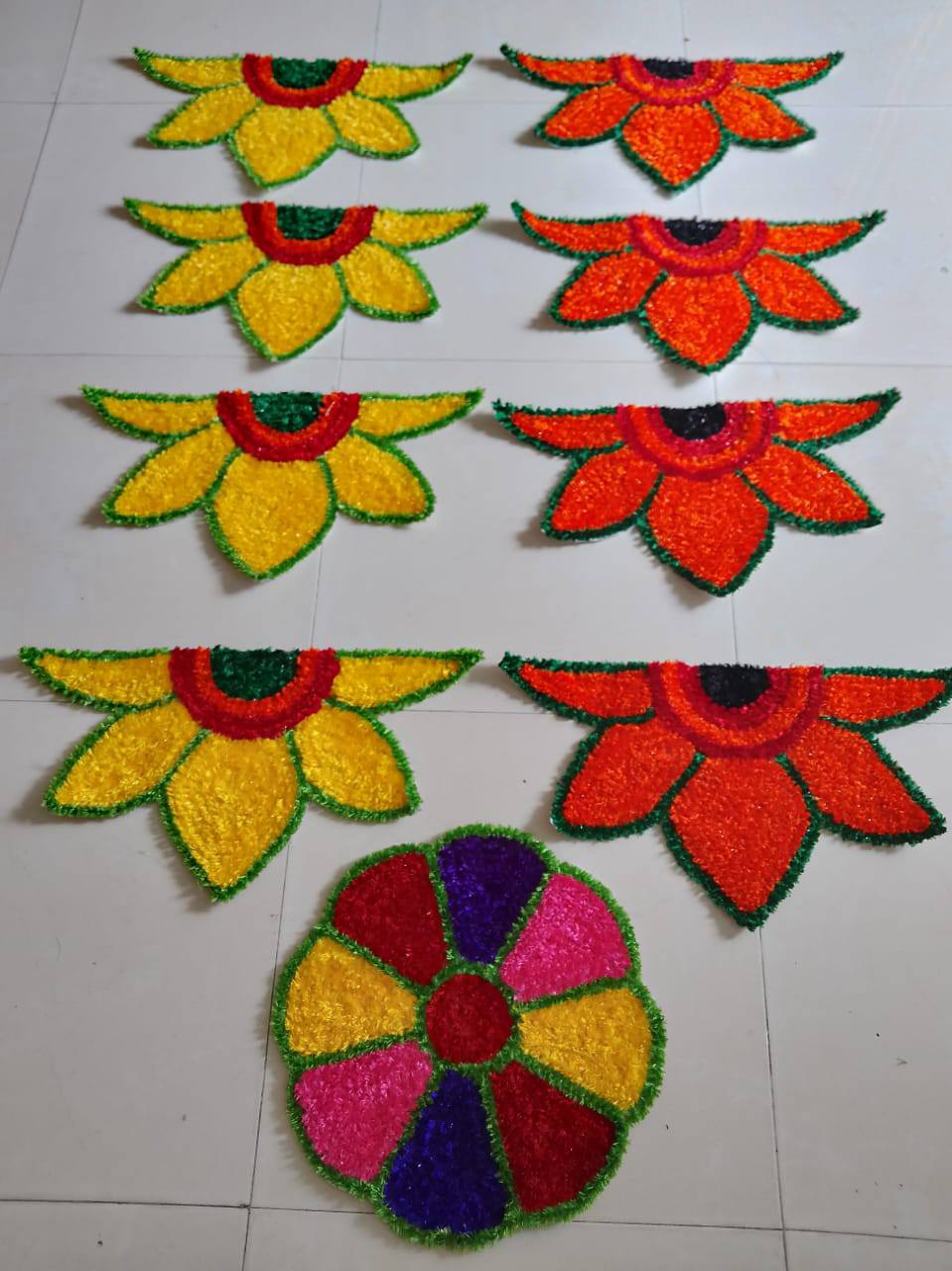 मराठी व्यवसायीक उद्योगसंस्कार | Rangoli matt Woollen fur rangoli matt ...