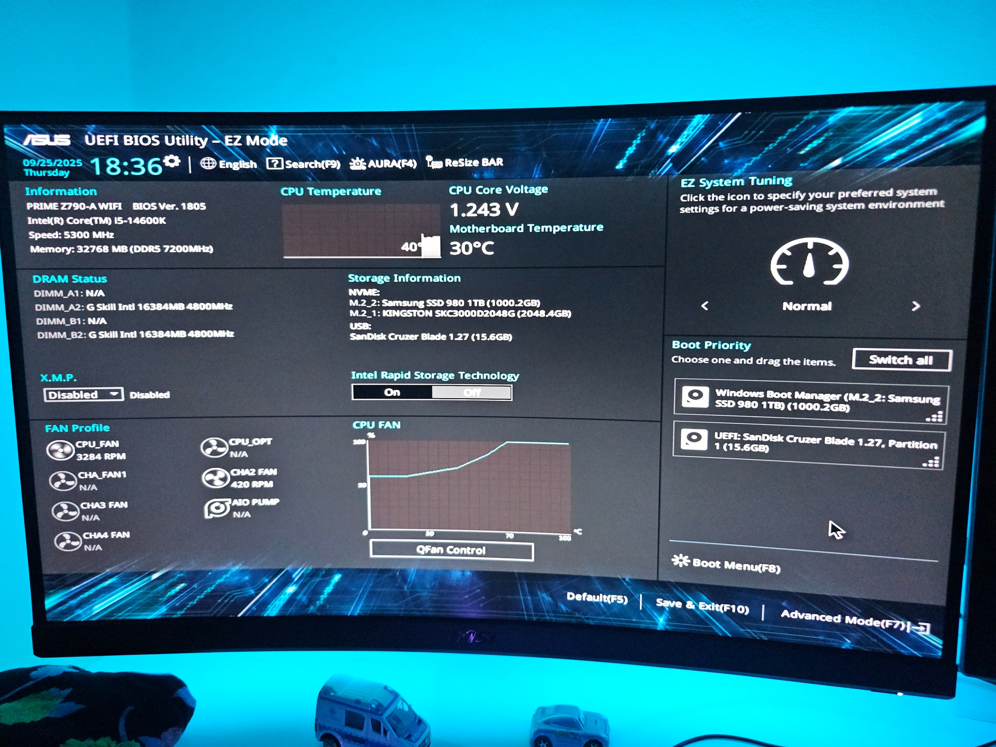 My bios settings are like this, is everything normal? I did the last ...