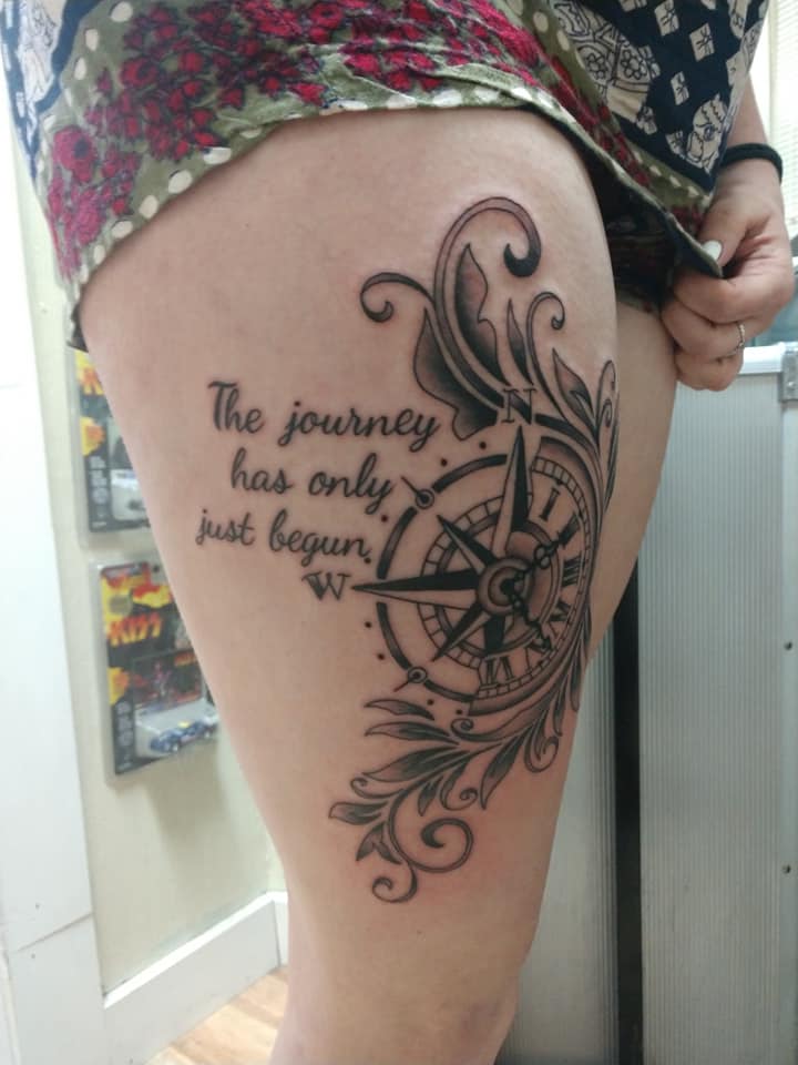 Half Clock Half Compass Tattoo Meaning & Design Guide | Symbolism & Placement