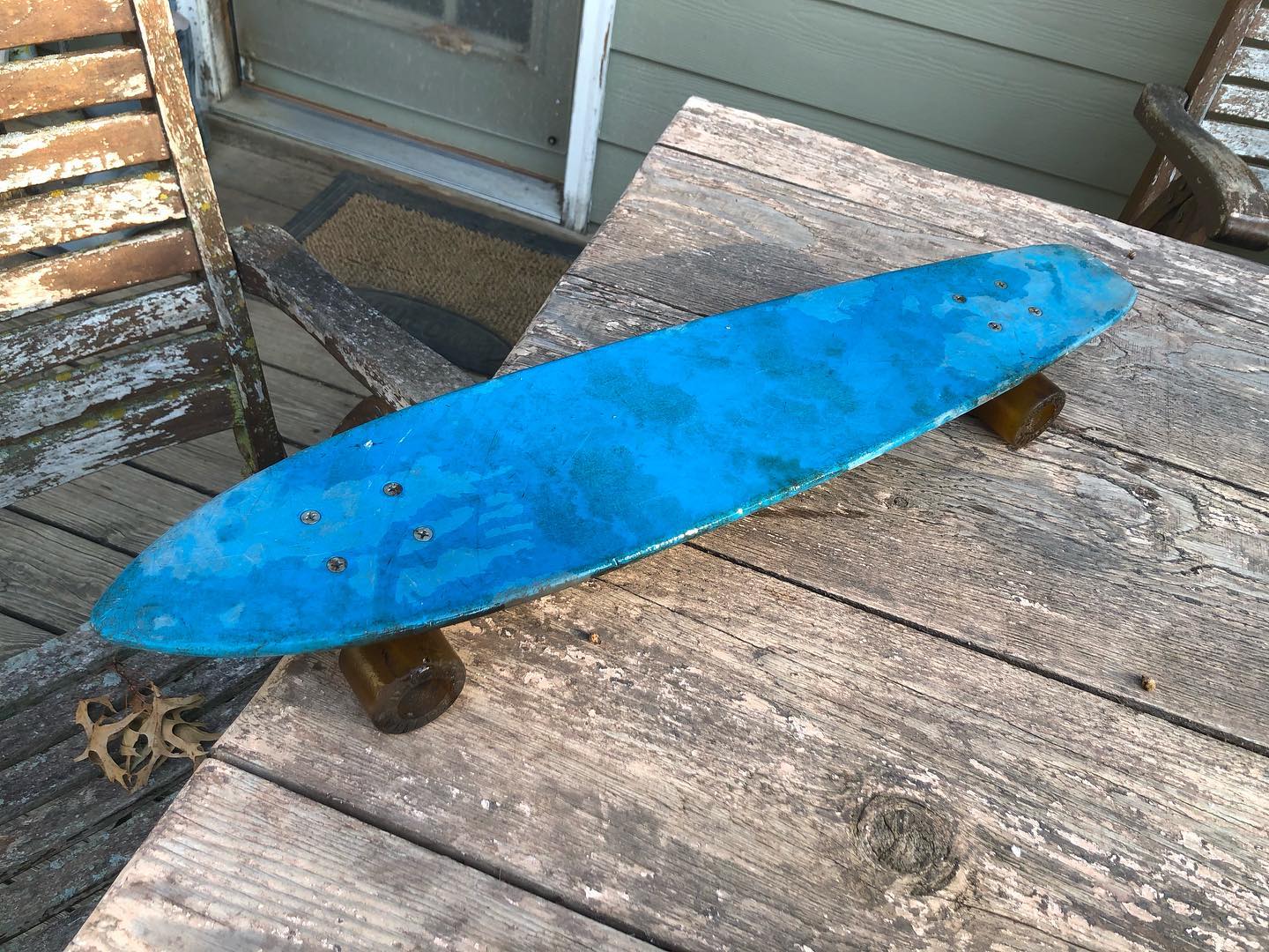 Vintage 1970's Duraflex skateboard. Continental trucks. Universal