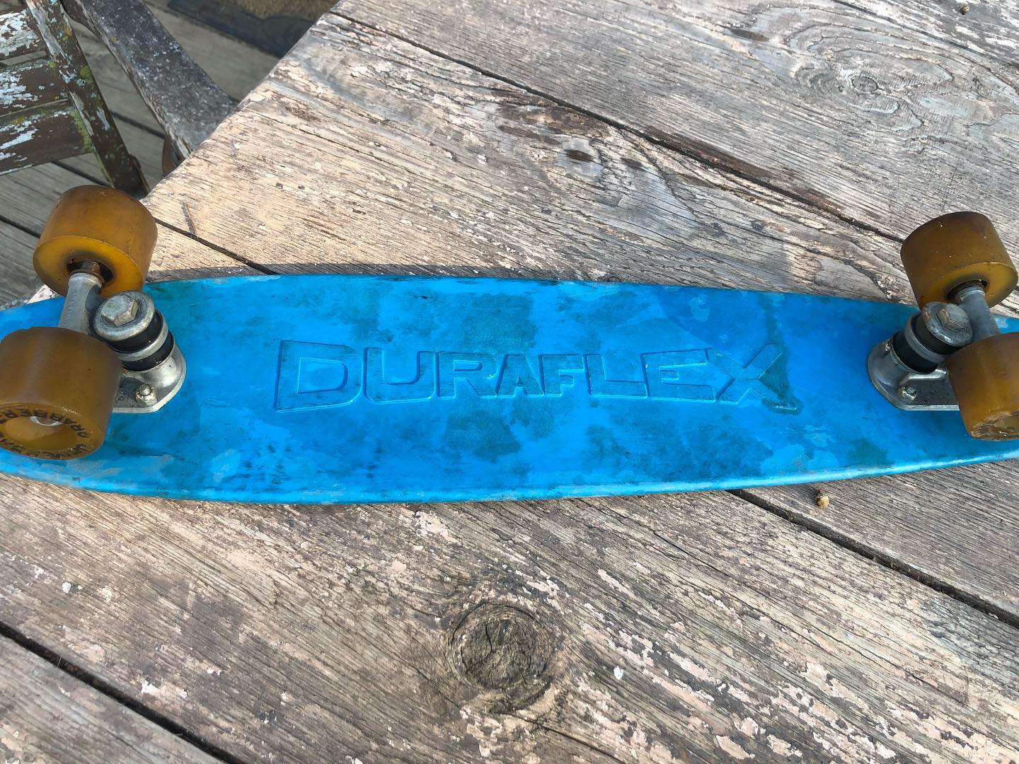 Vintage 1970's Duraflex skateboard. Continental trucks. Universal