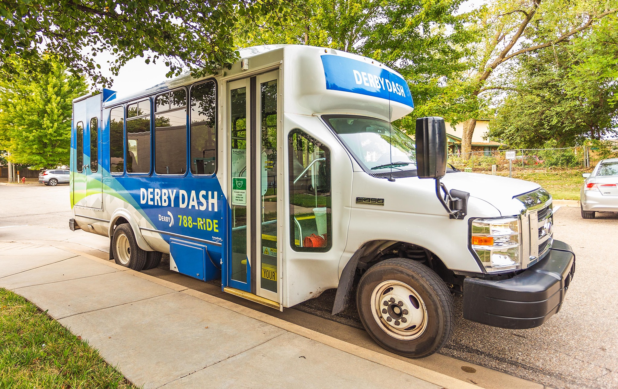 The Derby Dash bus is available... - Derby, Kansas City Hall
