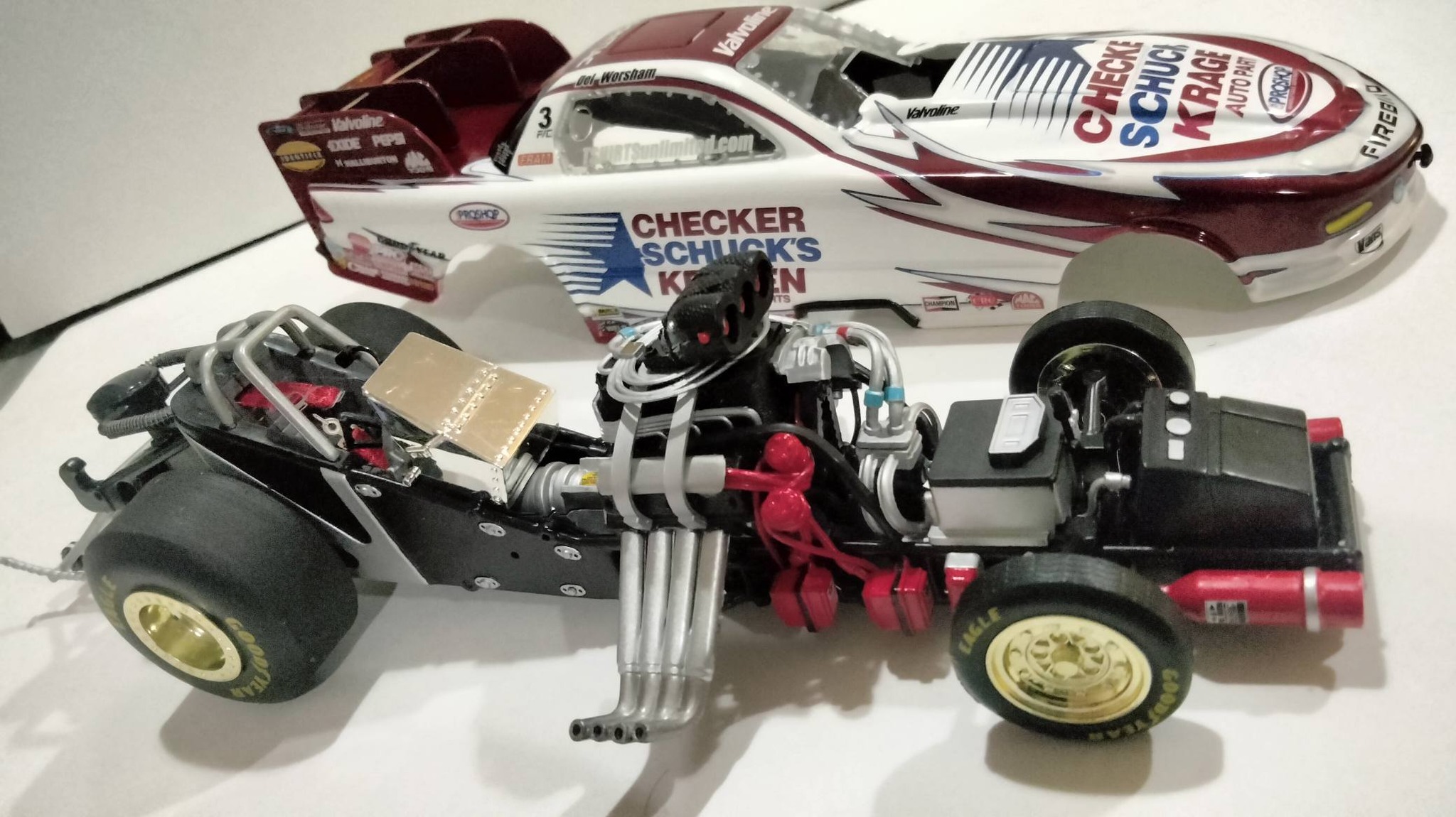 Racing Champions 1:24th scale Del Worsham Checker Shuck's Kragen