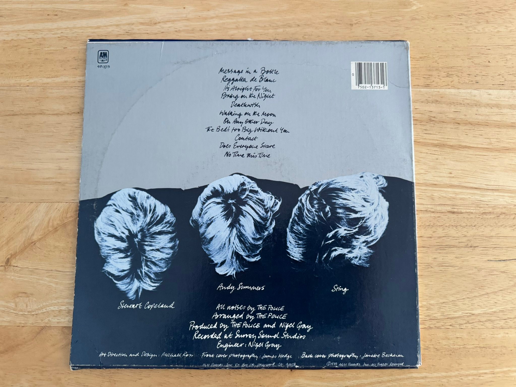 The Police「Ghost in the Machine」（A&M Records） : r/vinyl 唯一無 