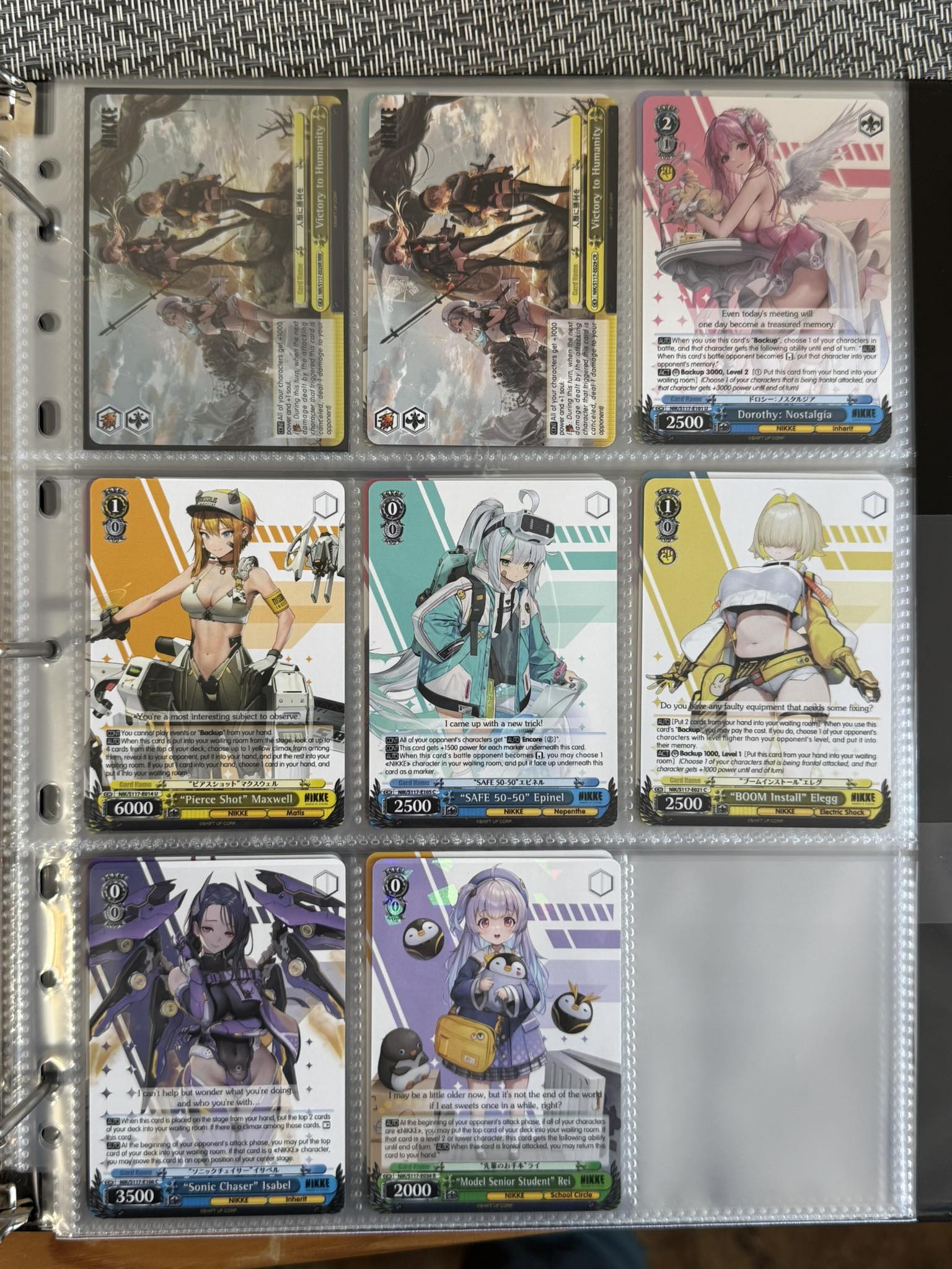 Weiß Schwarz Goddess of Victory: Nikke booster pack reprint available
