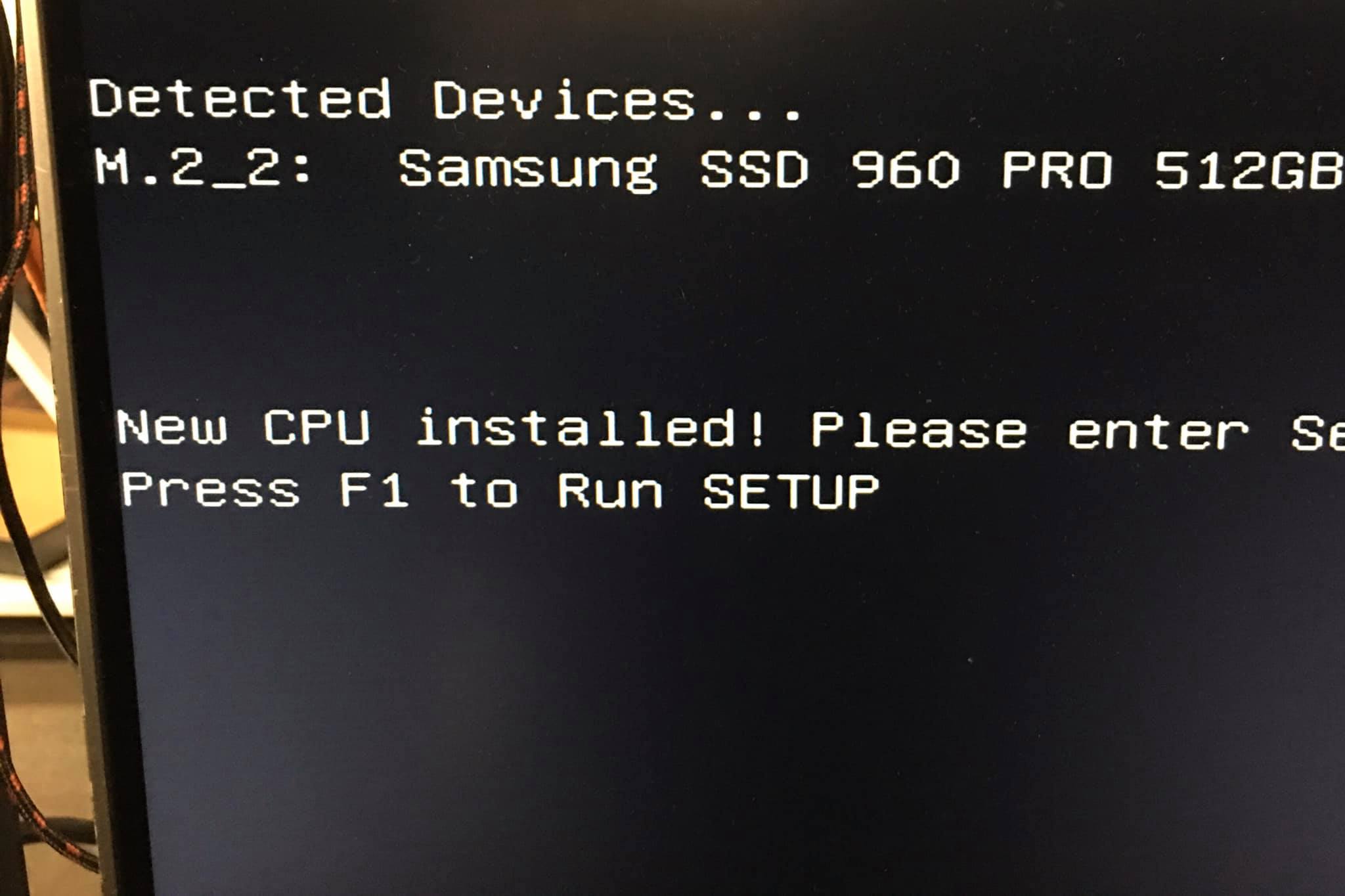 Ah, my favourite BIOS error. ♥️