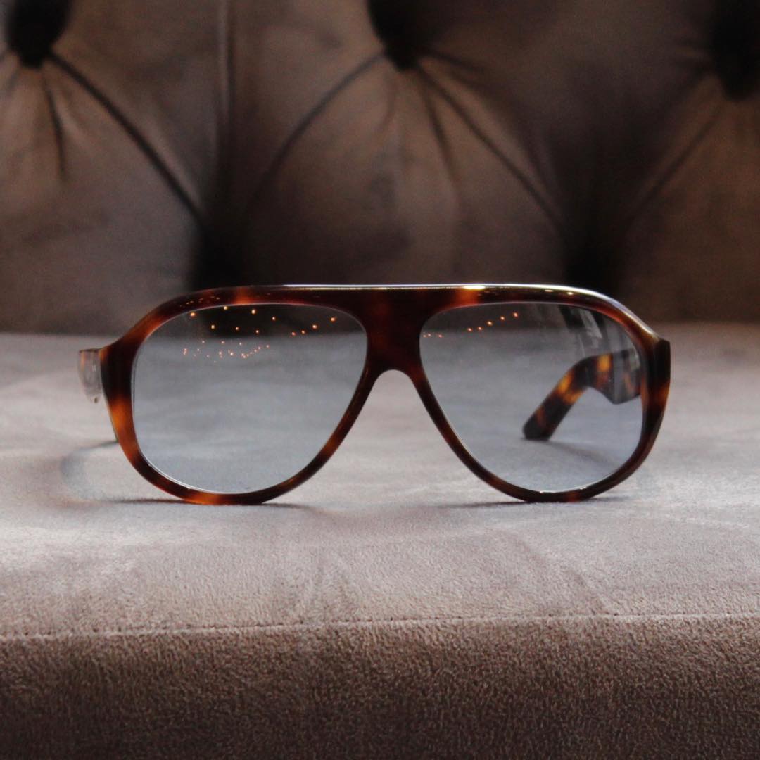 Kirk - Reed Sunglasses with Pale Blue Lenses add substance to this classic style Made in England from high grade natural acetate Shop online at kirkoriginals com and in-Store privatewhitevc in Duke Street,