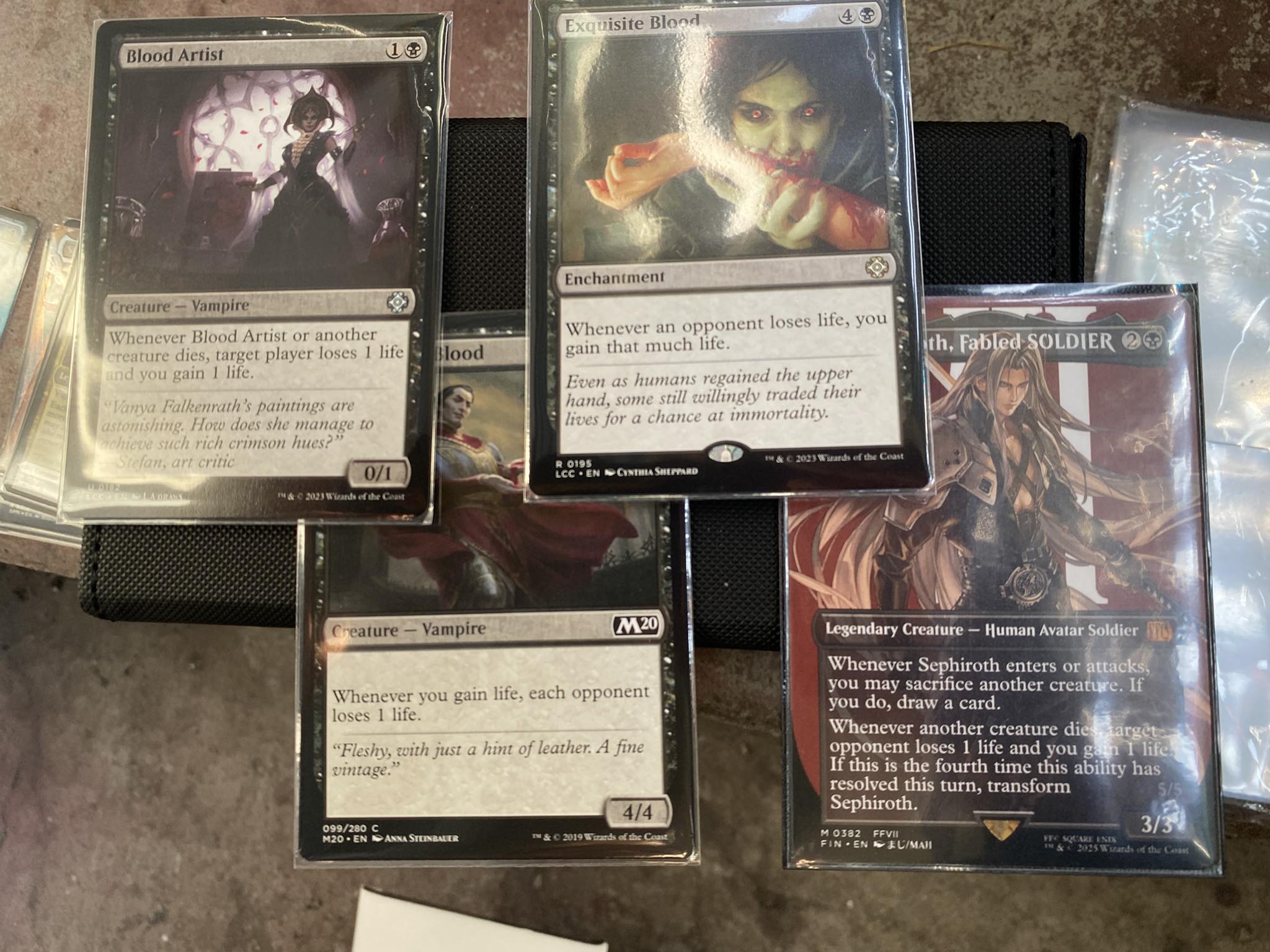 Are these all of the mono black infinite life gain/ drain cards 