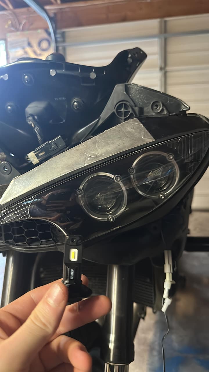 Front Upper Head Running Light House Fit YAMAHA 2006 2007 YZF R6 Headlamp | UK