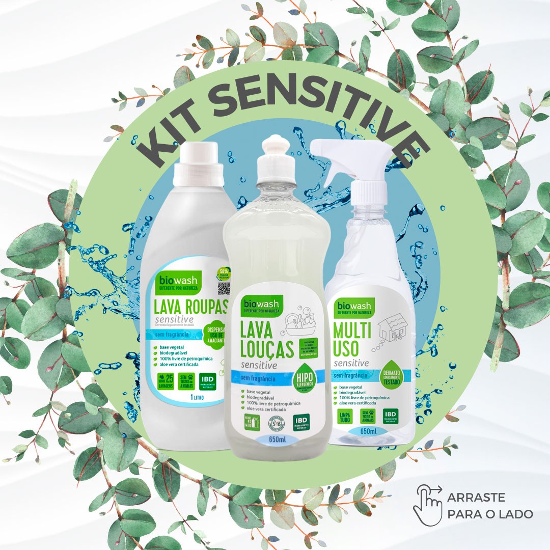 Biowash - A Linha Sensitive da Biowash foi desenvolvida...