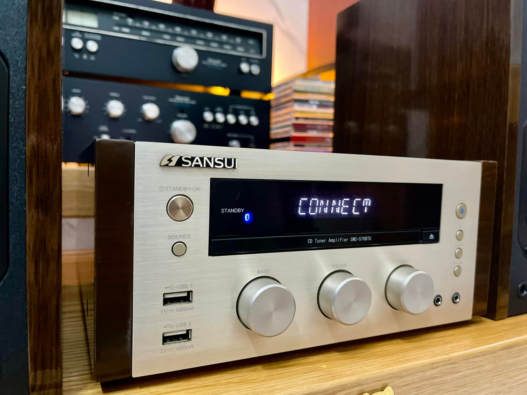 Dàn Sansui smc-570btc Mạng Nhật Điện 100v Chơi Bluetooth CD USB