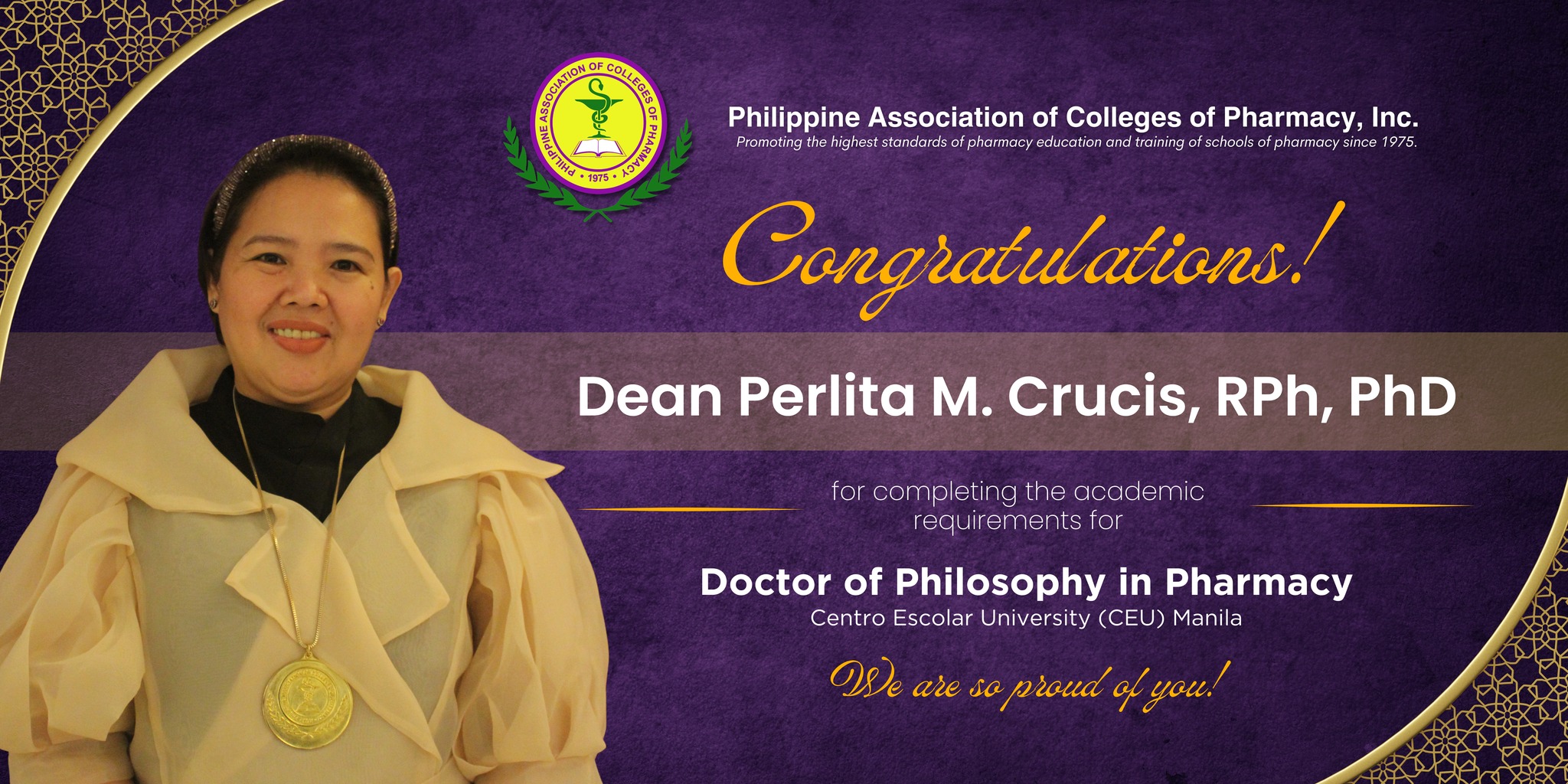 Pacop - Philippine Association of Colleges of Pharmacy, Inc. proudly ...