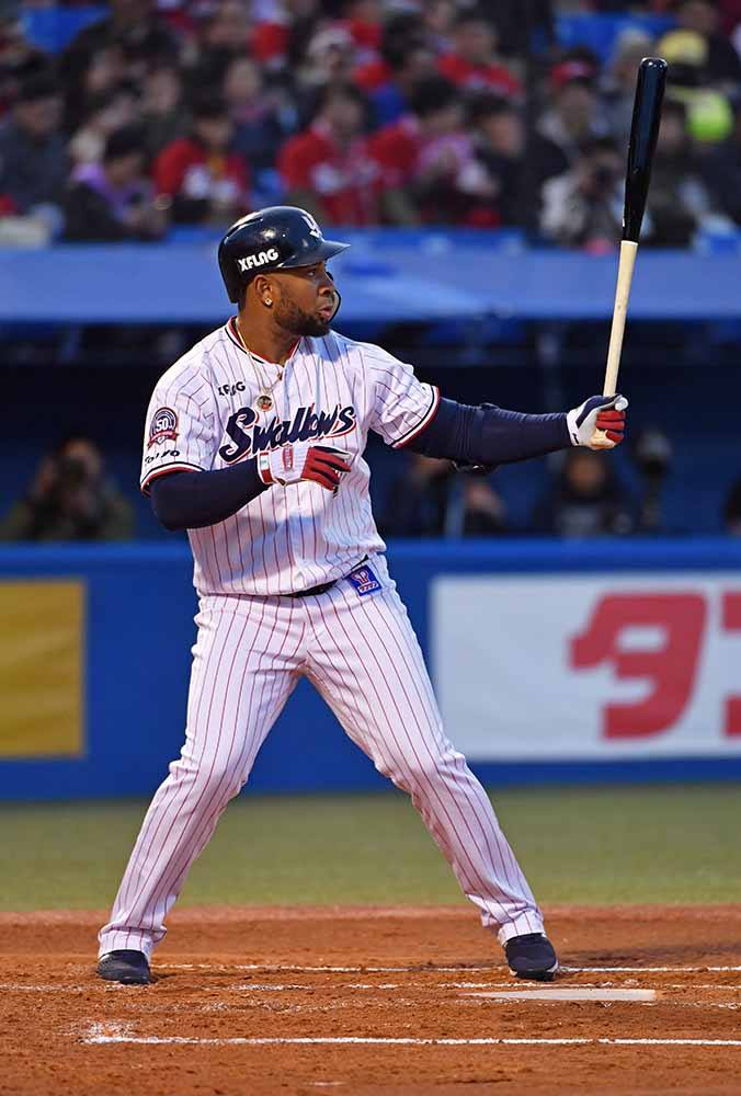元ヤクルトスワローズ ココバレンティン選手使用バット 辛抱強く