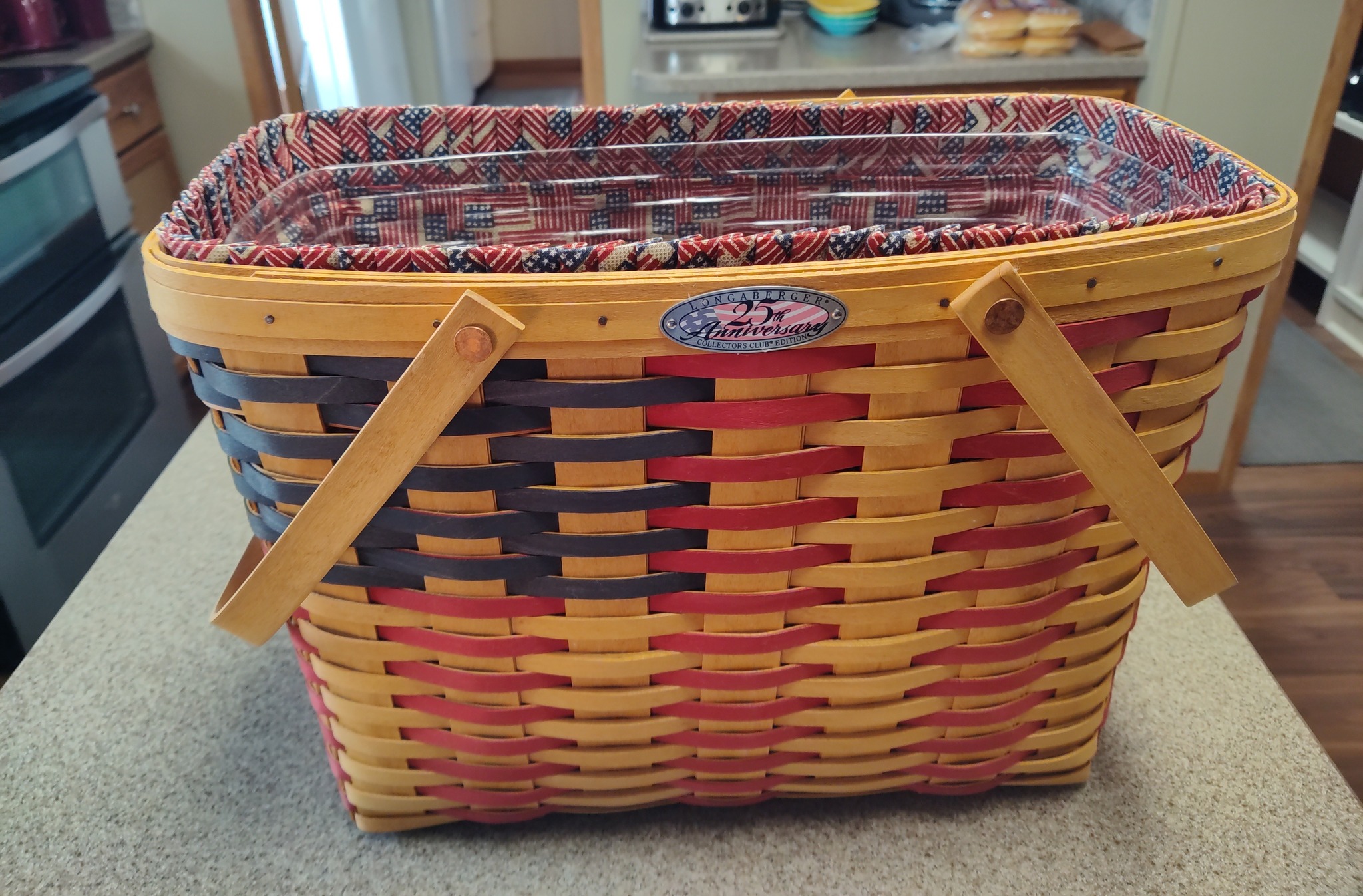 Sharing 25th anniversary Longaberger basket