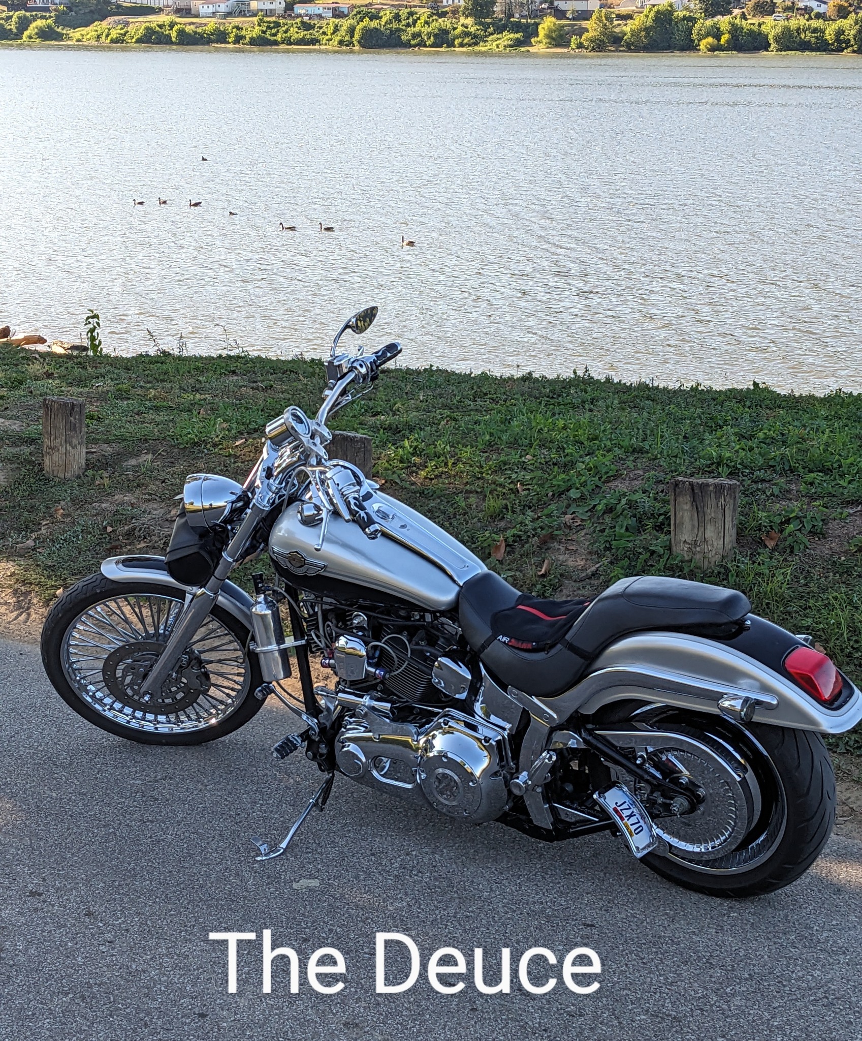 Never underestimate an old guy on a Harley