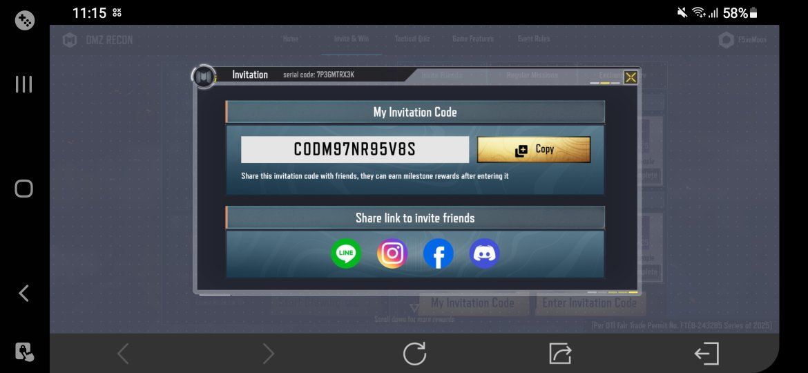 Call of Duty Mobile PH Community | This is my invitation code ...