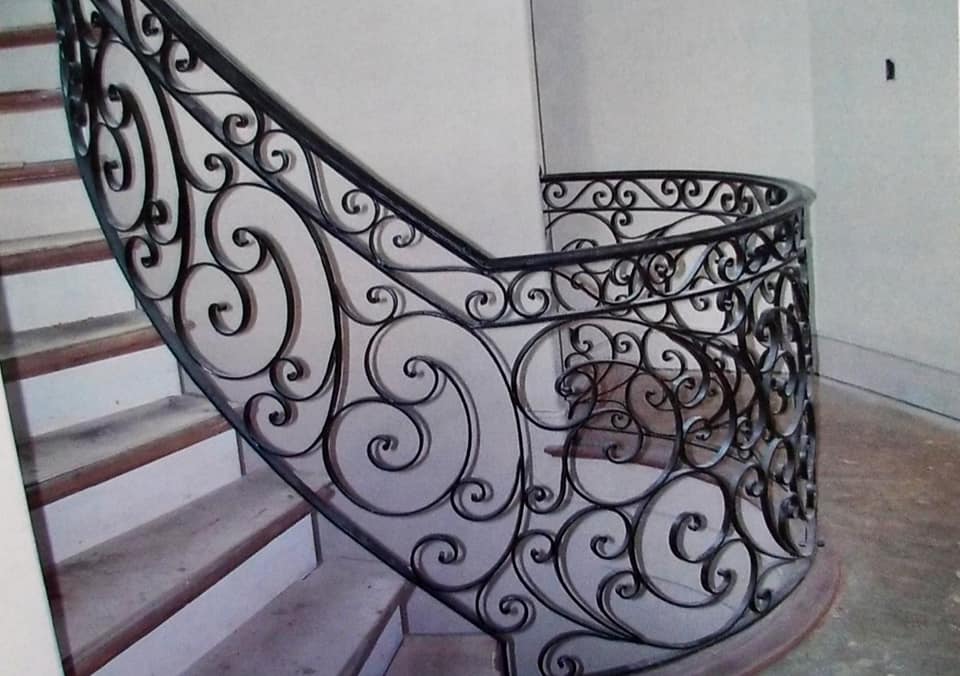 Custom wrought iron railing... - Colonial Art Iron Works