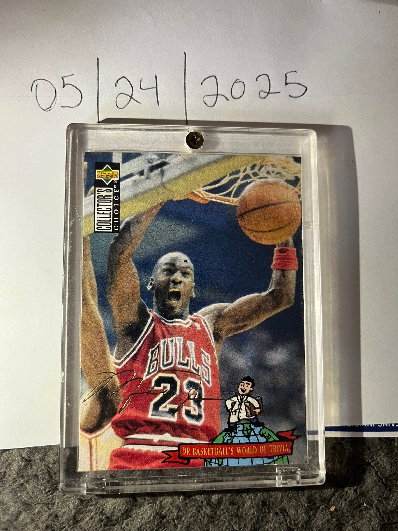 1994 Upper Deck Michael Jordan card #402 gold signature