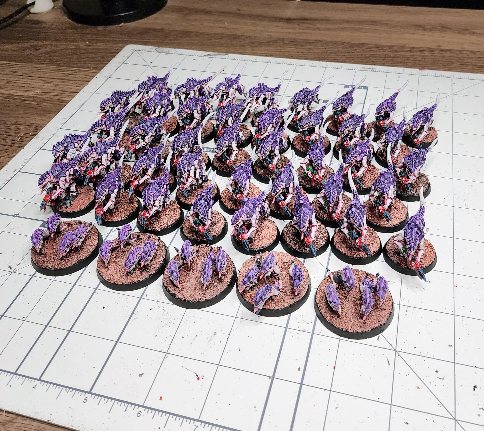 40 Termagants and 5 Ripper Swarms completed. The swarm continues