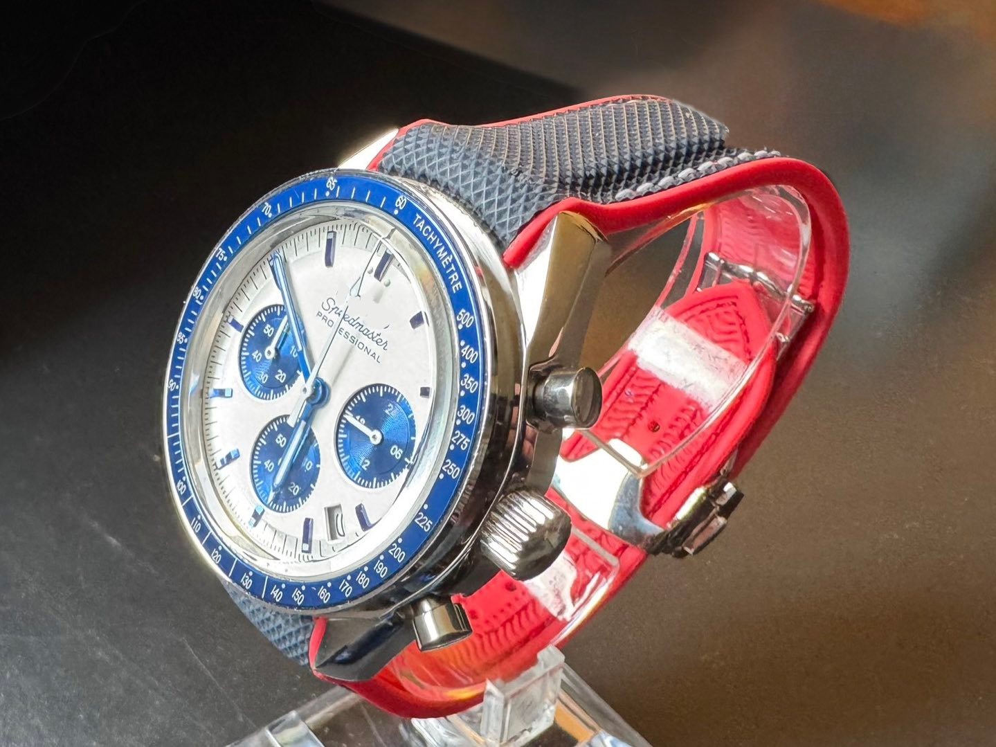 Seiko Speedmaster pre-moon VK63 meca-quartz watch with NATO strap mod