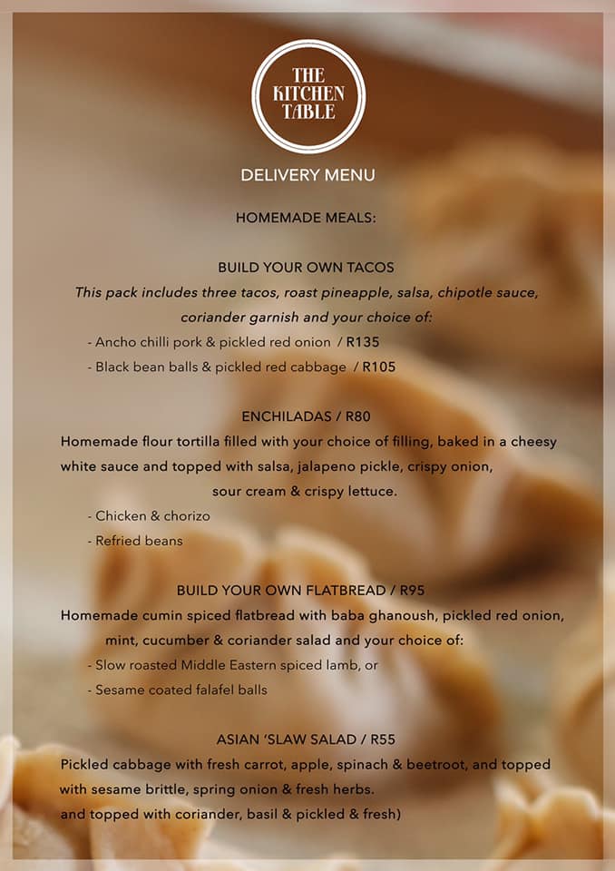 Our new menu is up 🥳 We have changed... - The Kitchen Table