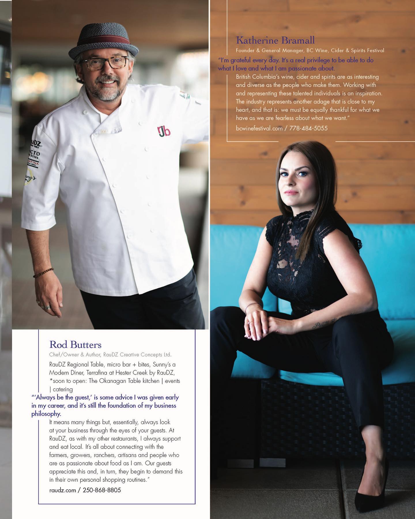 Boulevard - From The Influencers Okanagan 2019 Rod Butters Chef/Owner ...