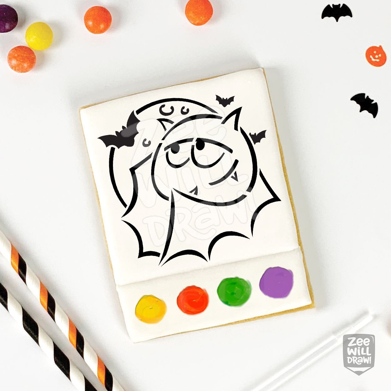 Zee will draw - New Halloween PYO’s stencils in shop....